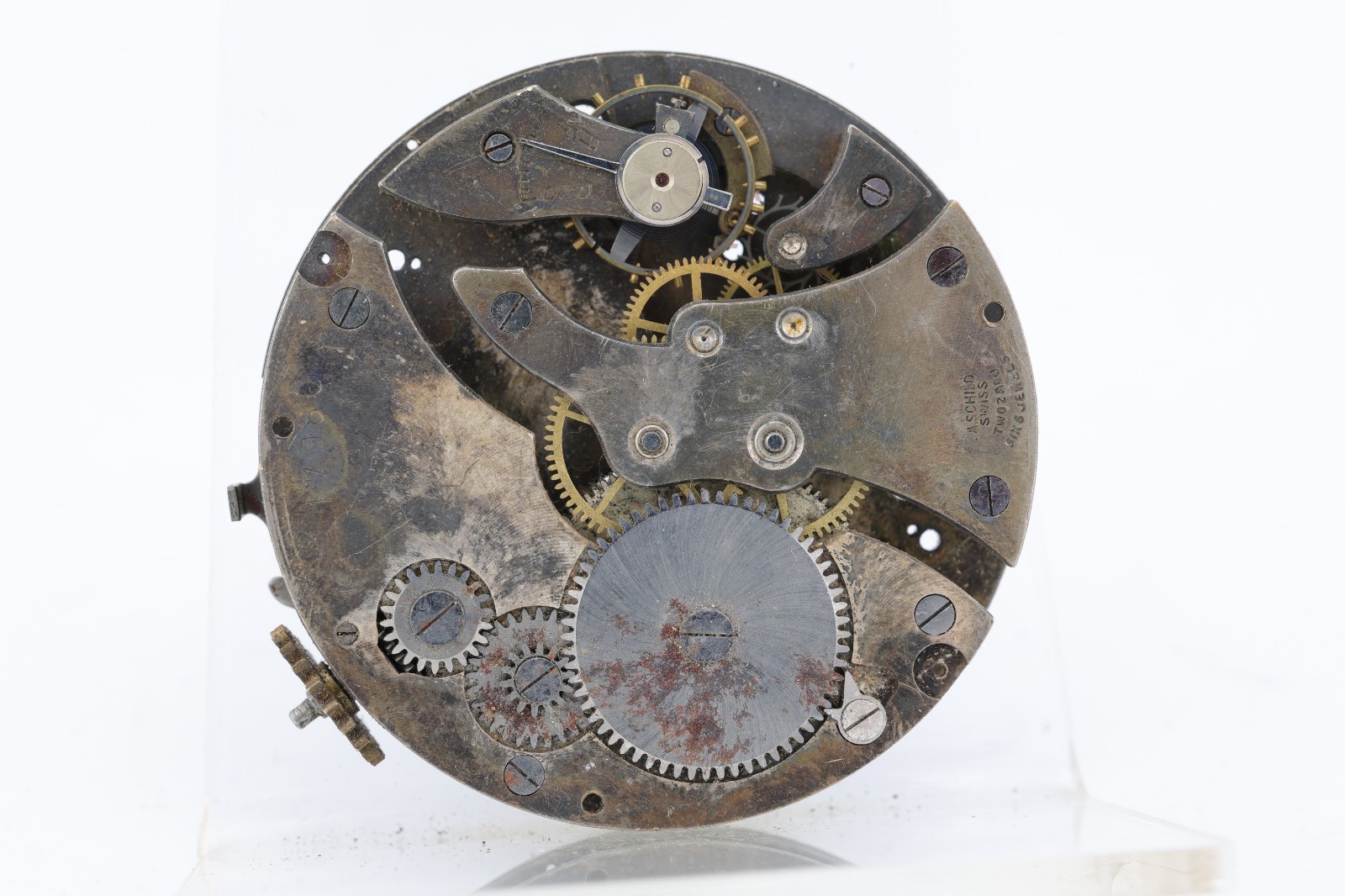 A. SCHILD SWISS 6j cal. ASSA 593 POCKET WATCH MOVEMENT, 17960, 50.6mm (LW)