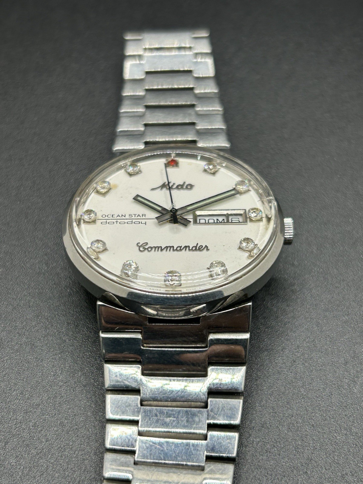 Vintage MIDO Ocean Star Datoday Commander 8269 Swiss Made Rare Dial Men’s Watch