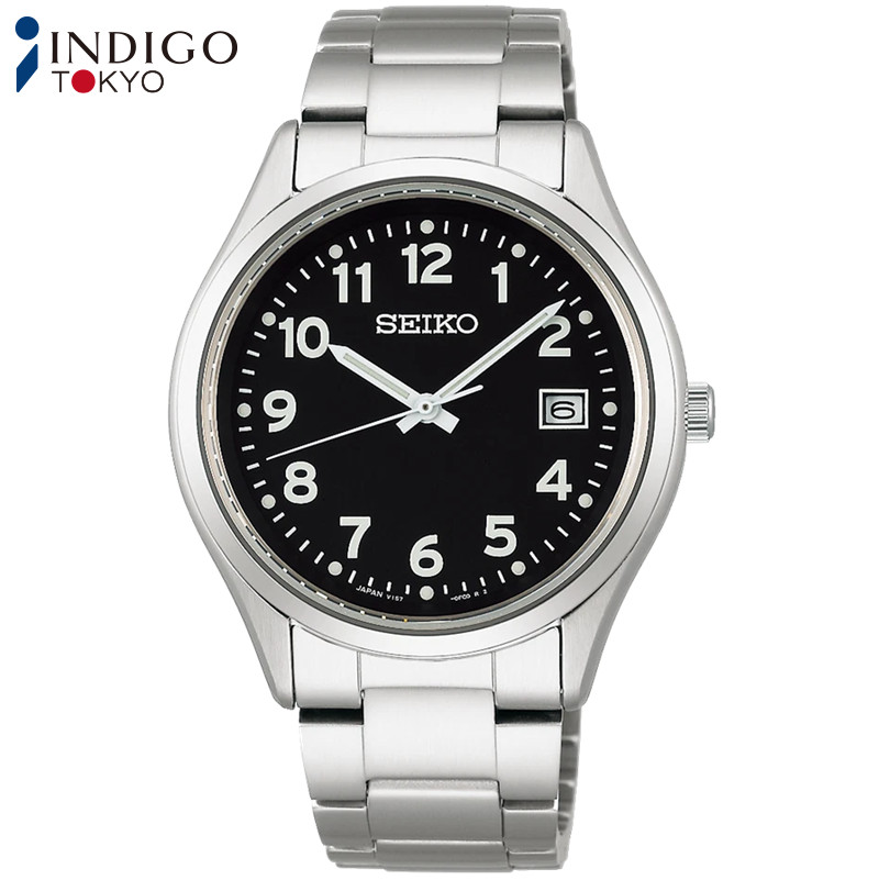 Seiko Selection SBPX155 Solar Analog Black Dial 38.7mm Watch