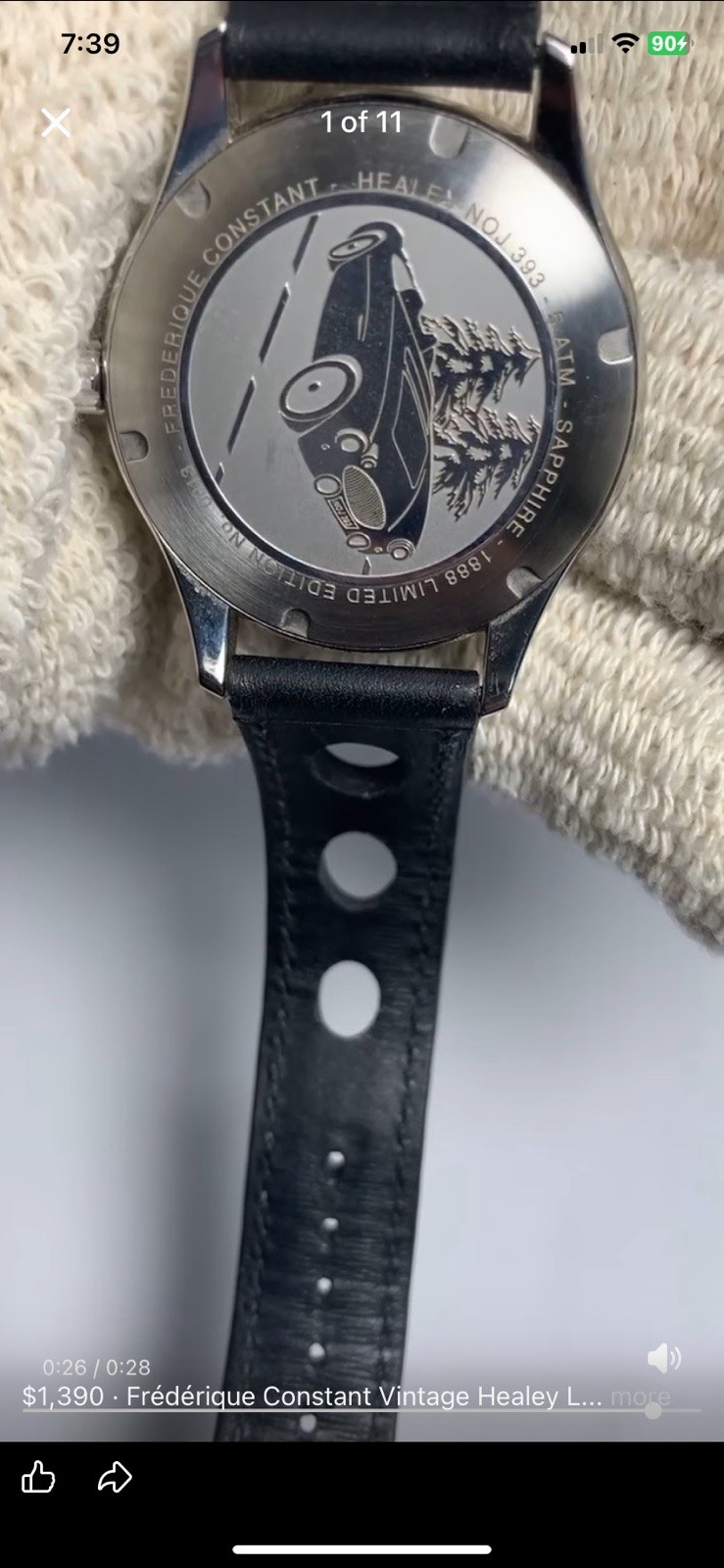 Frédérique Constant Vintage Healey Limited Edition 13/1888 Swiss Auto Box&Papers