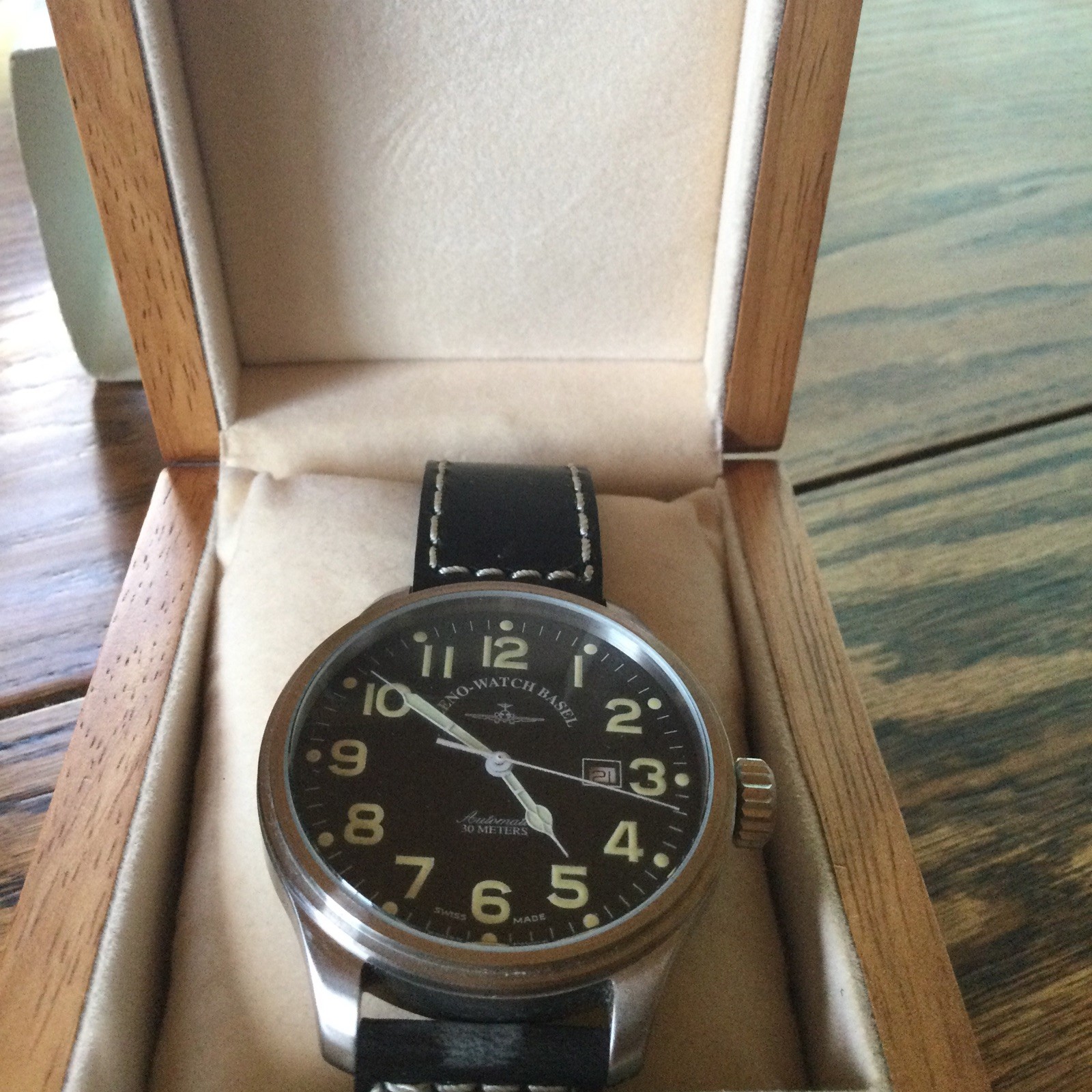 Zeno Watch Basel Automatic-OS-Pilot Night Vision 8554 Great Timepiece 47MM MINTY