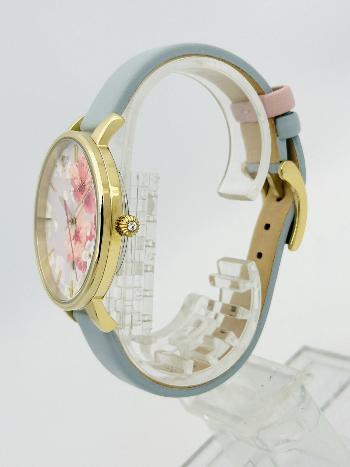 Ted Baker Kate TE10031546 Ladies Multicolour Dial Leather Strap Golden Watch