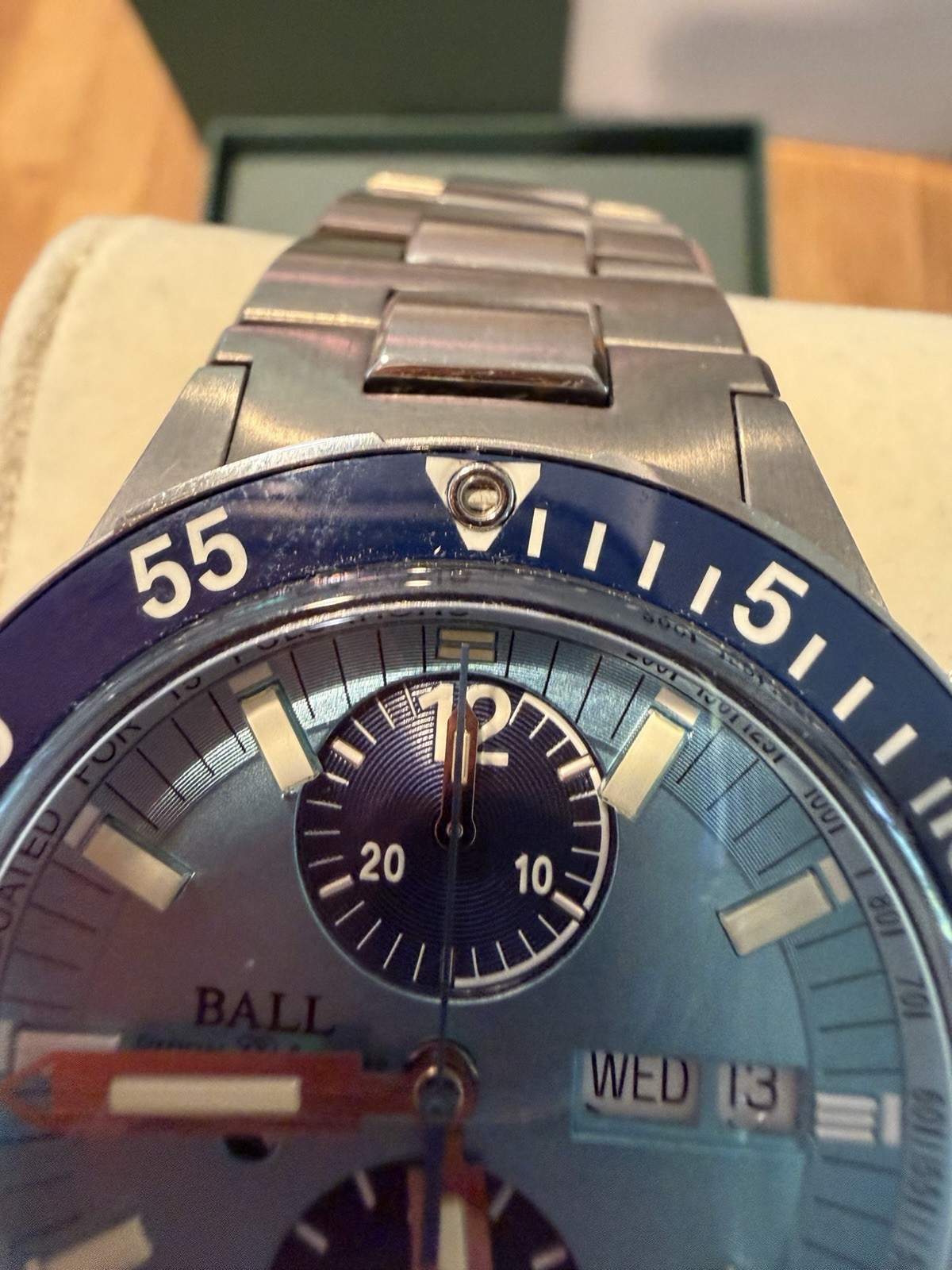 Ball Engineer Hydrocarbon Chronograph CM2198C Blue Dial Titanium Full Kit LE