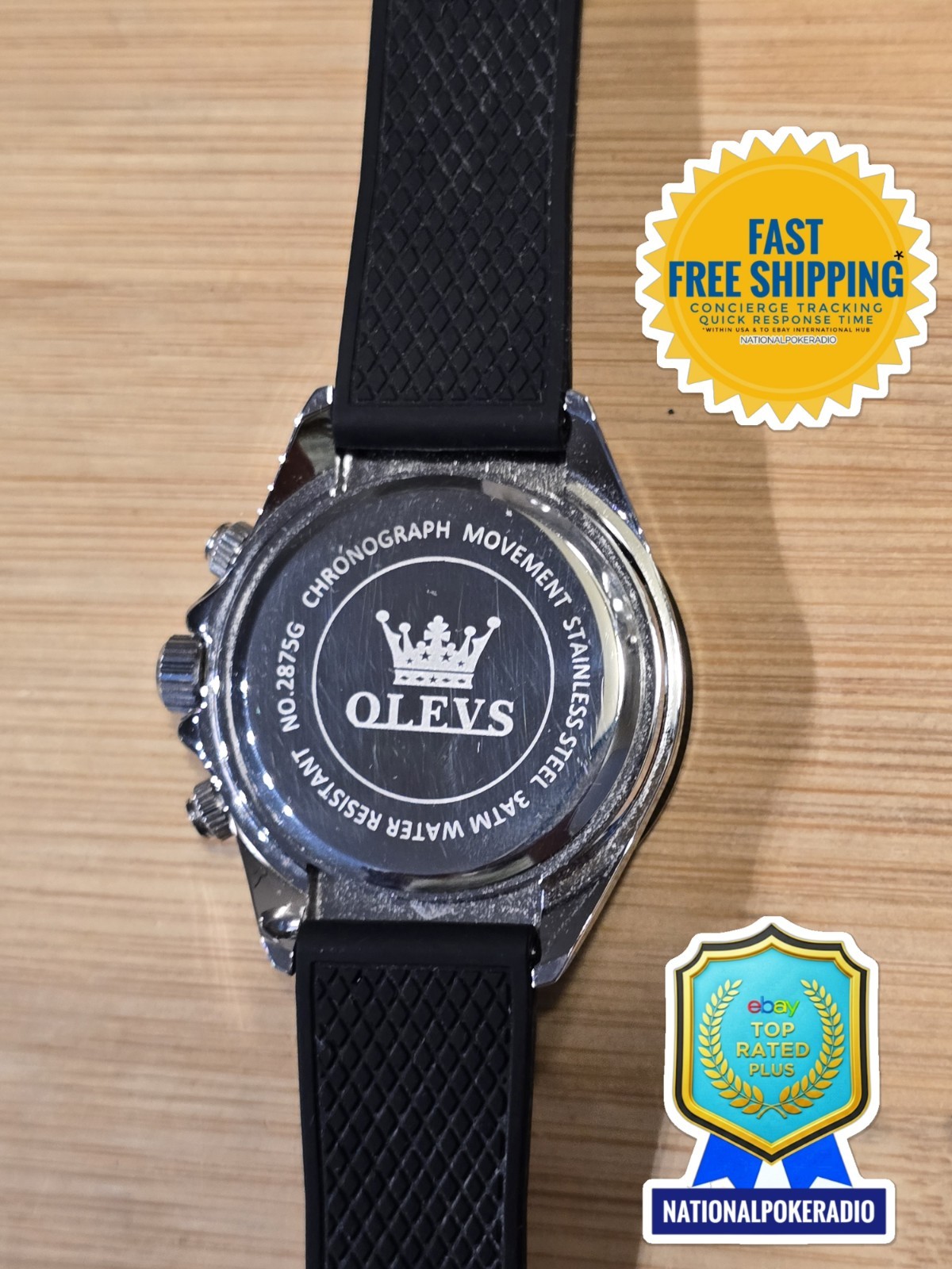 Waterproof Quartz Luxury Watch OLEVS Men’s Business Chronograph Watch