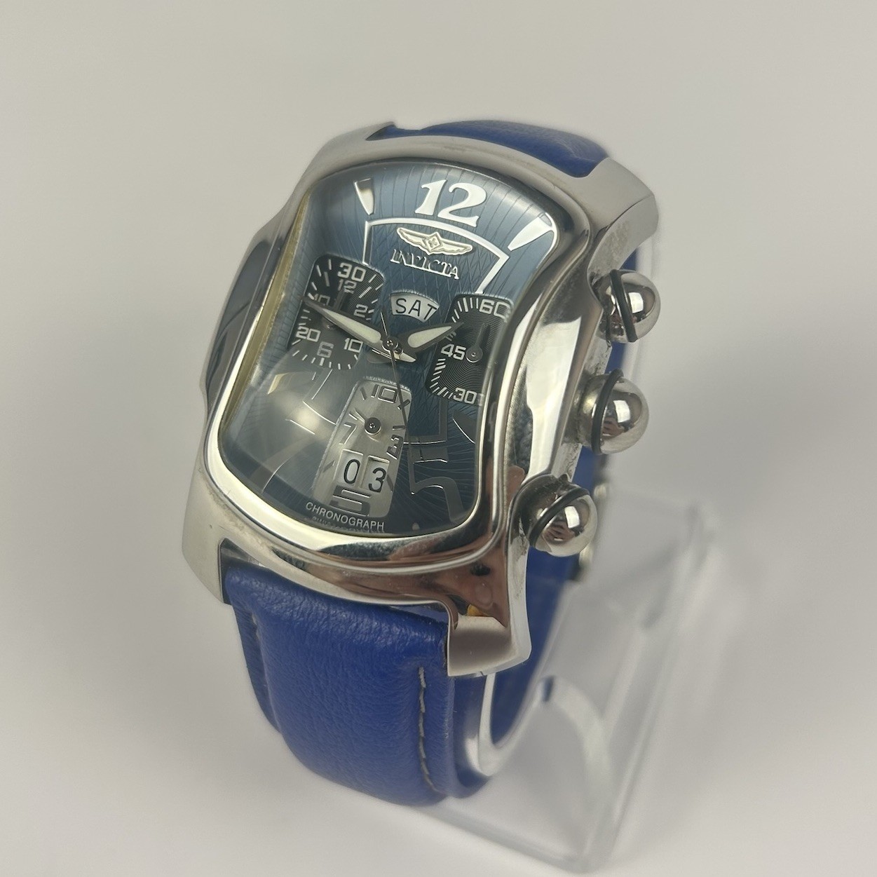 Invicta Men’s Watch Chronograph – Lupah Vortice – Model 2584 – Blue Dial & Band