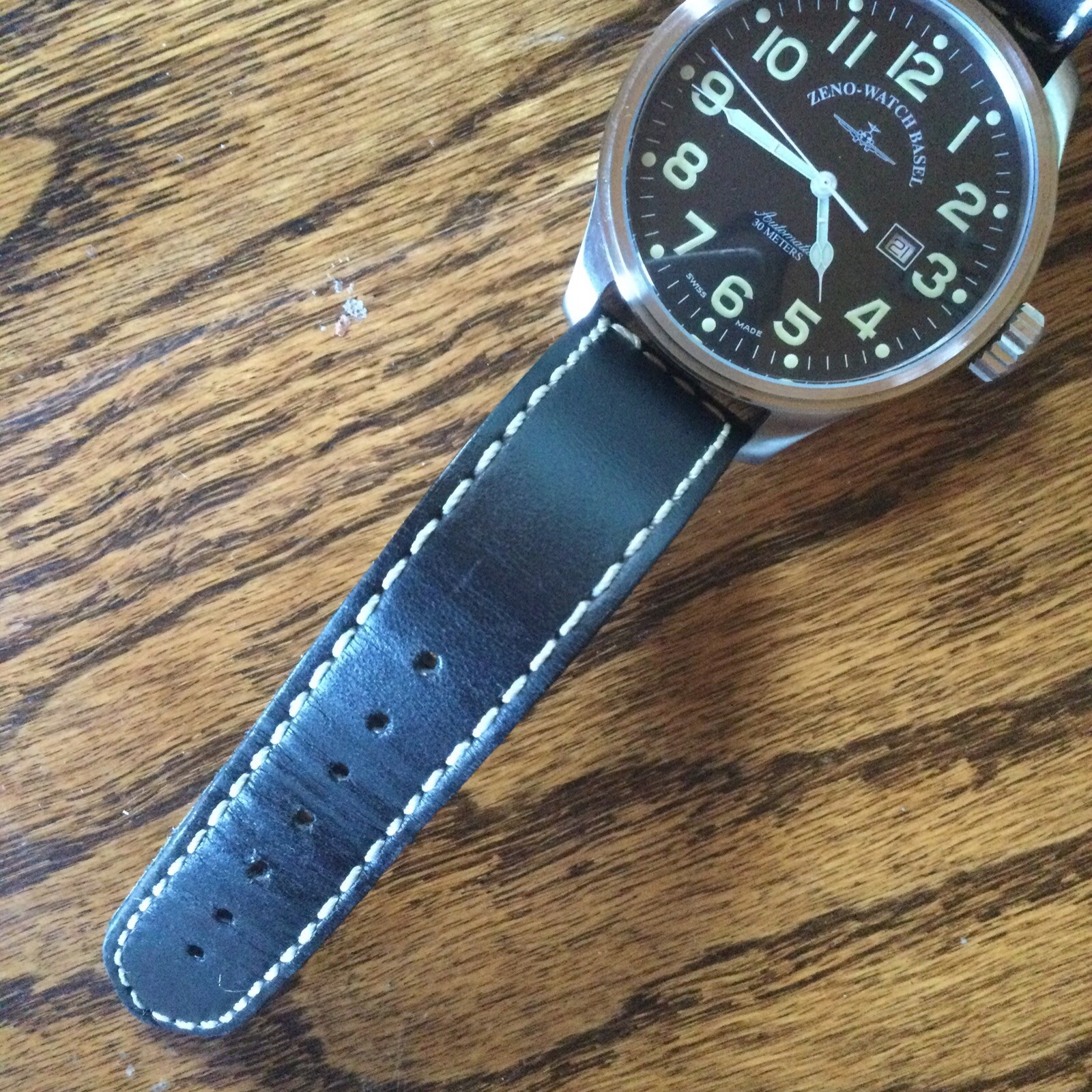 Zeno Watch Basel Automatic-OS-Pilot Night Vision 8554 Great Timepiece 47MM MINTY