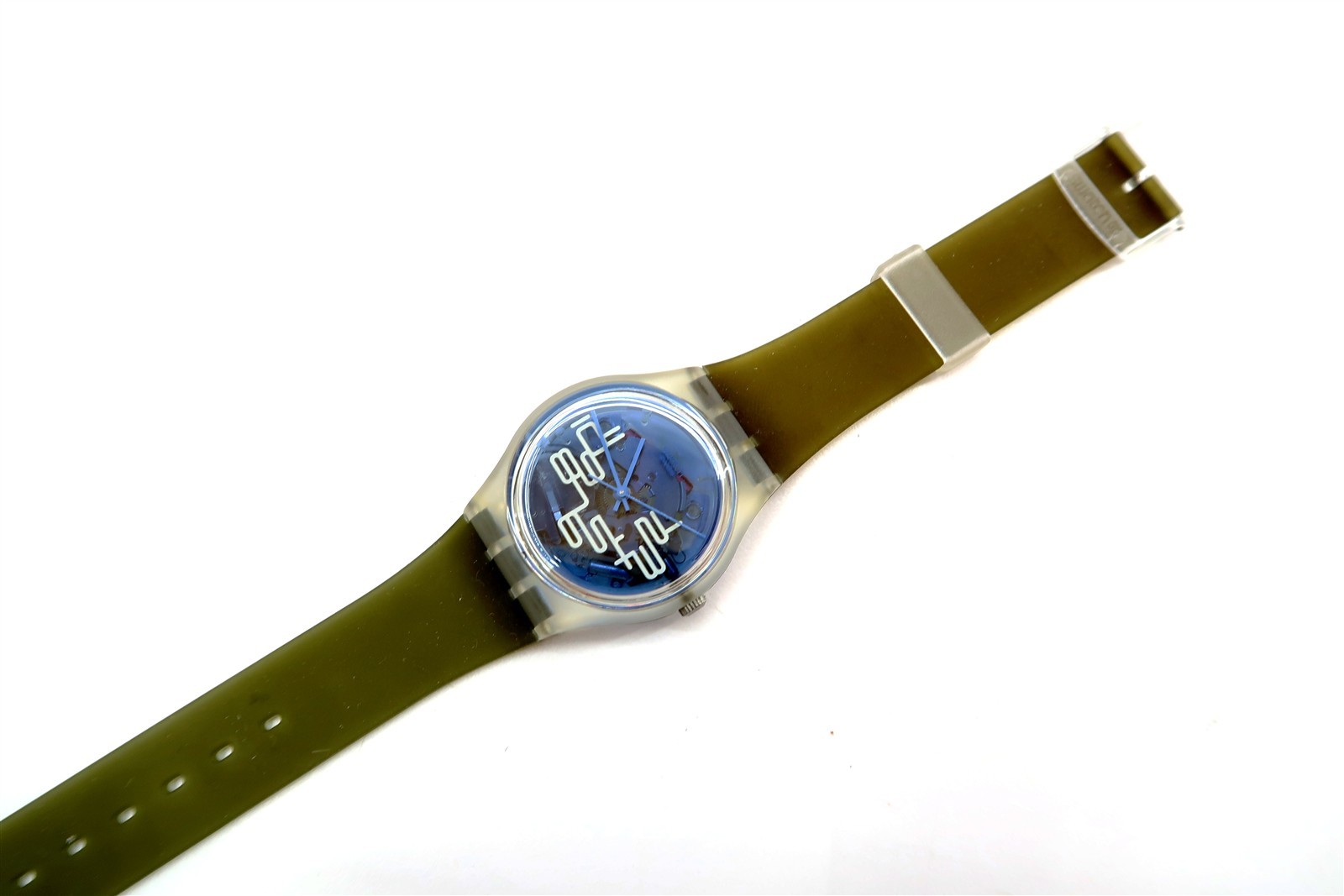 NEW Swatch Watch MISSING TWELVE GK358 with Case & Papers 2001 New Battery Gents
