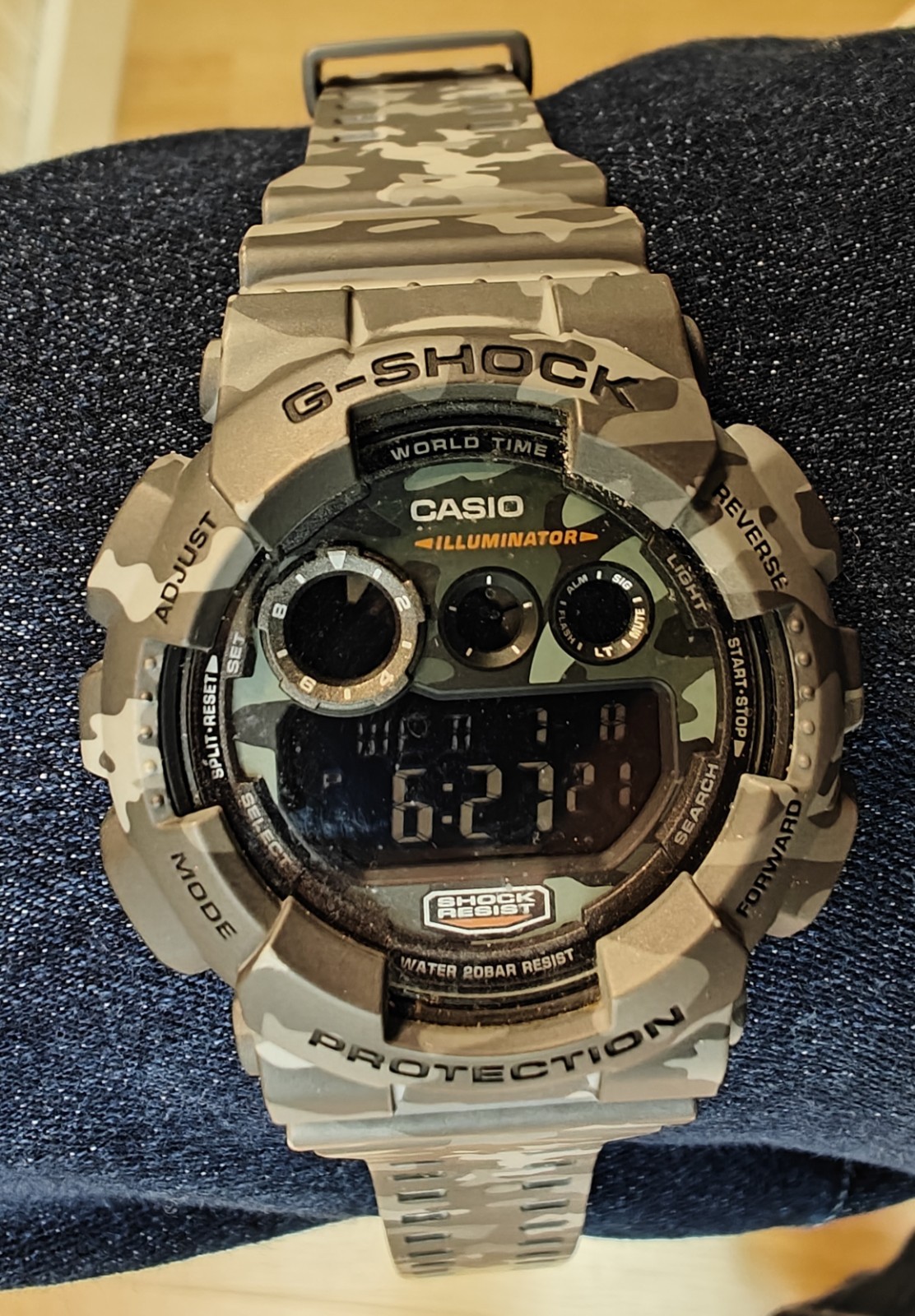 CASIO G-SHOCK MEN’S 51mm CAMO SERIES WATCH GD-120CM (3427)