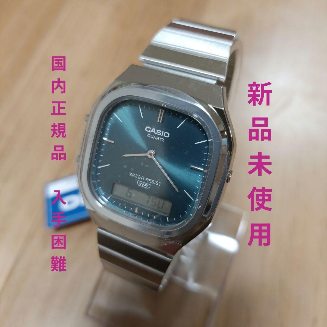 Casio AQ-240E-3A Blue Dial Analog Digital Watch Used