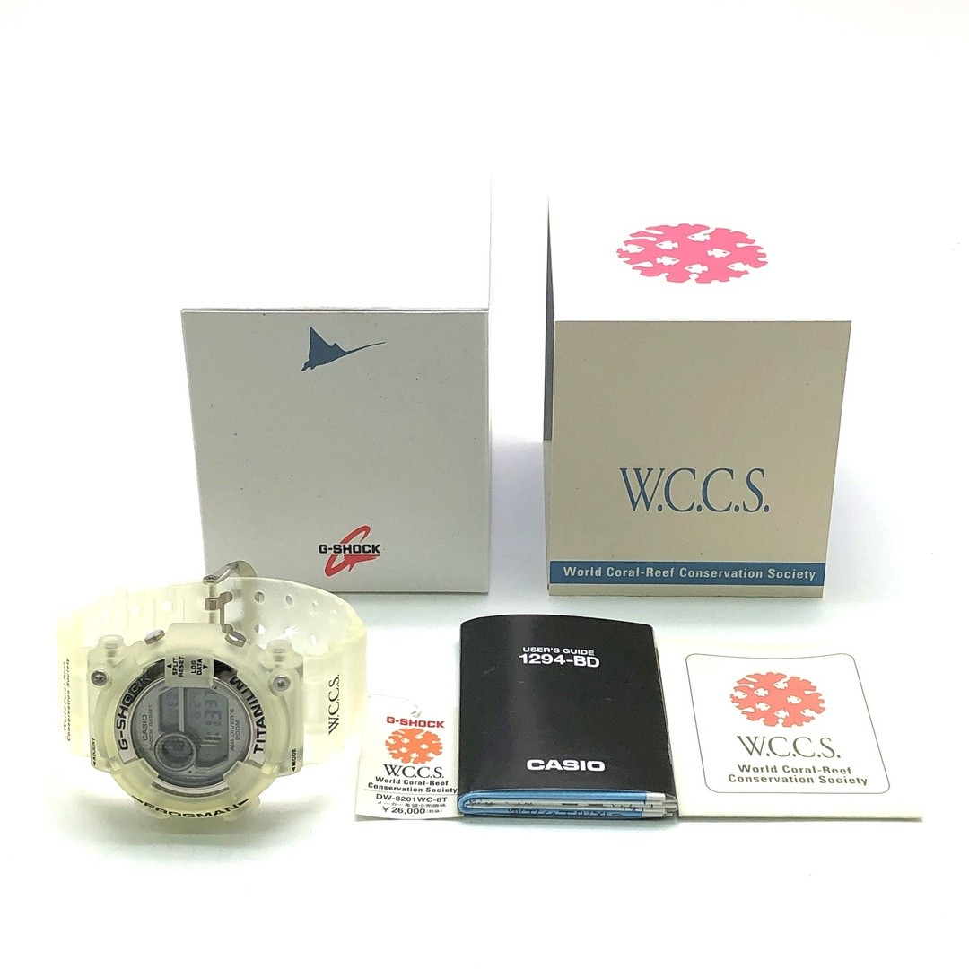 G-Shock DW 8201WC 8T FROGMAN WCCS Frogman Titanium Skeleton Black Logo Triple Ma