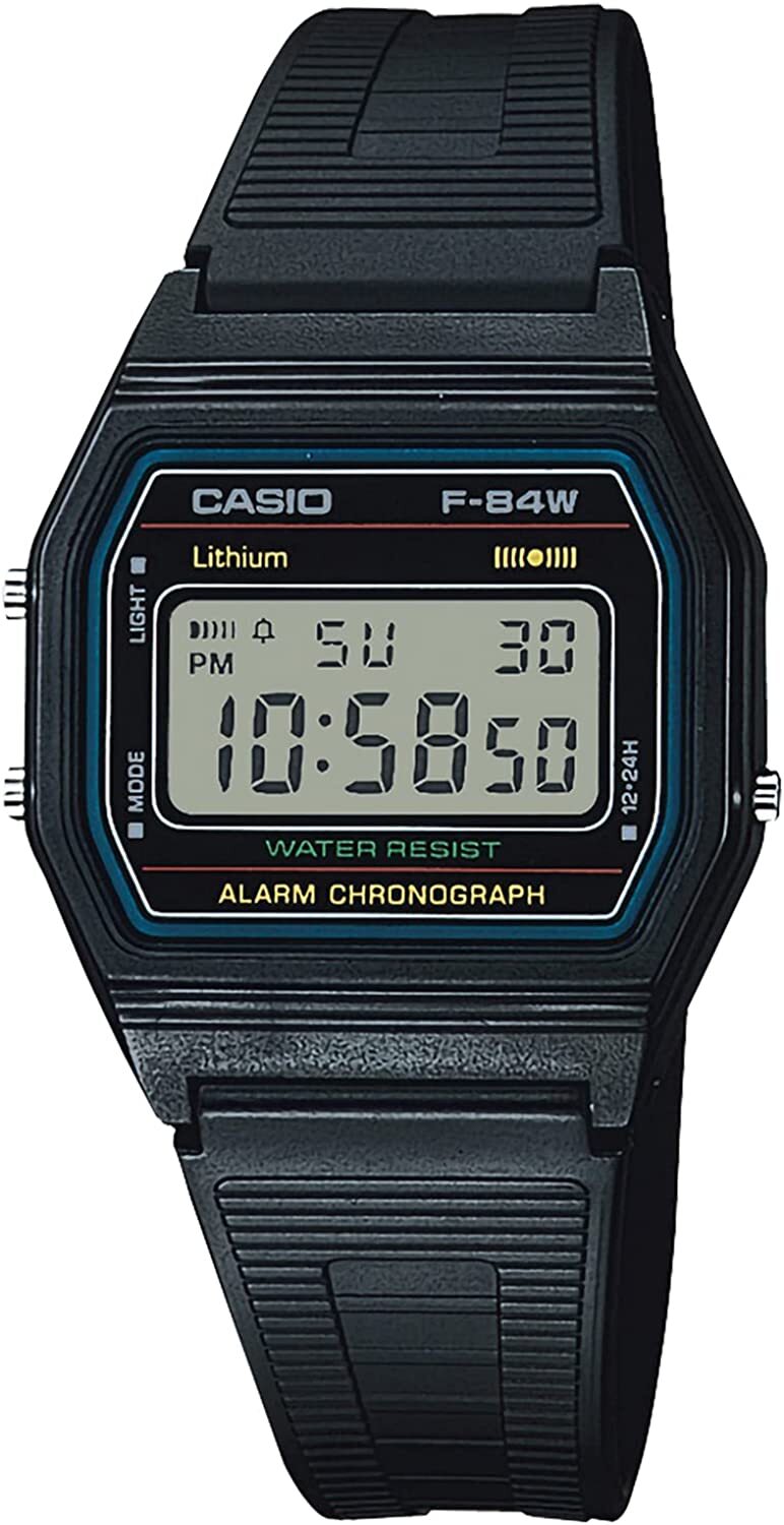 Casio Watch Casio Collection F-84W-1QJH Men’s Black From Japan