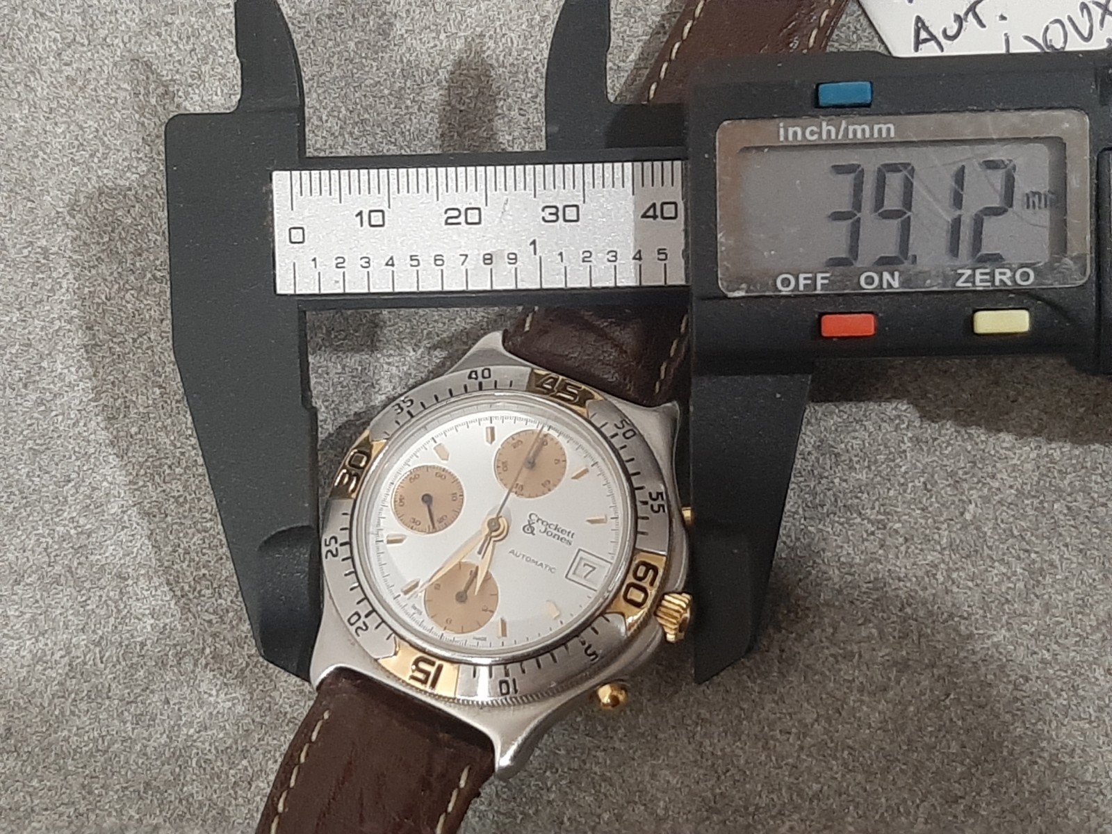 80s AUTOMATIC CHRONO. ETA -VALJOUX 7750. 3 Atm. SCREW CROWN. SAPPHIRE GLASS