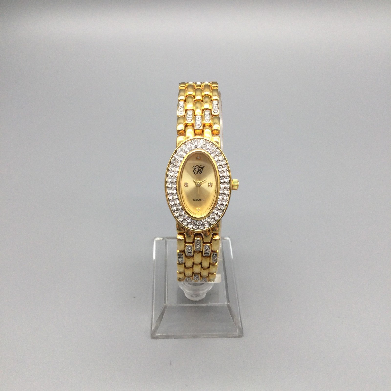 Vintage Elizabeth Taylor Womens Watch 21mm Gold Tone Oval New Battery 7.25″