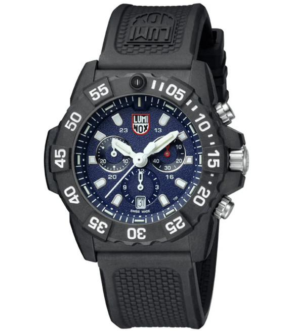 Luminox Navy Seal Chronograph Blue Dial Rubber Strap Men’s Watch XS.3583