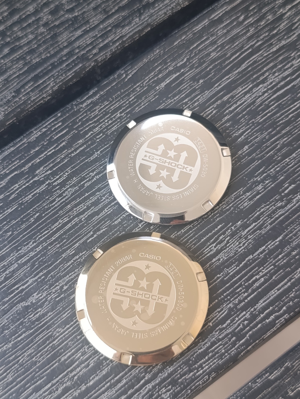 pair of Casio G shock Dw5030 limited edition rare digital watch cases