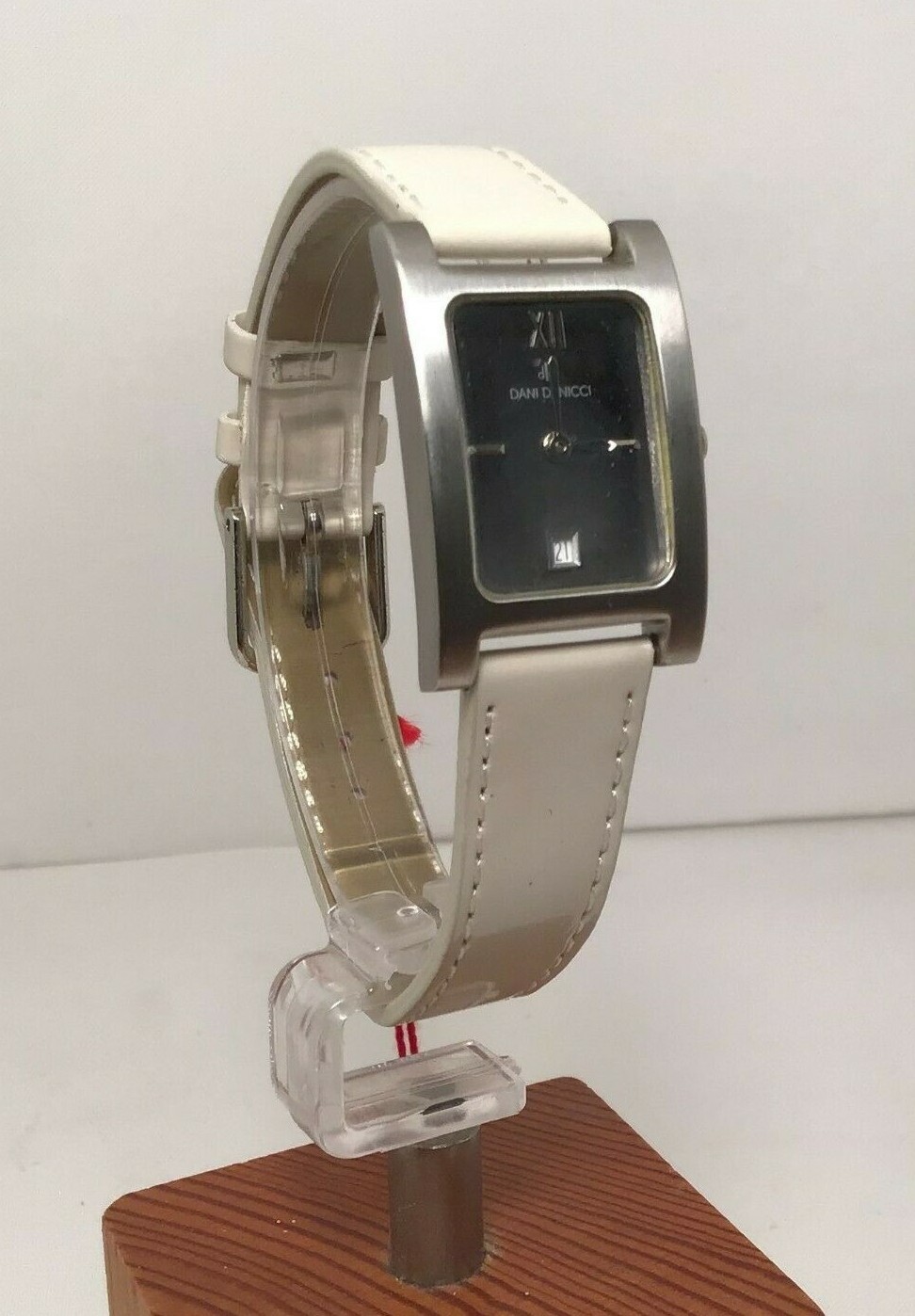 Brand New Dani Danicci Stainless Steel & Leather Calendar Watch for Women