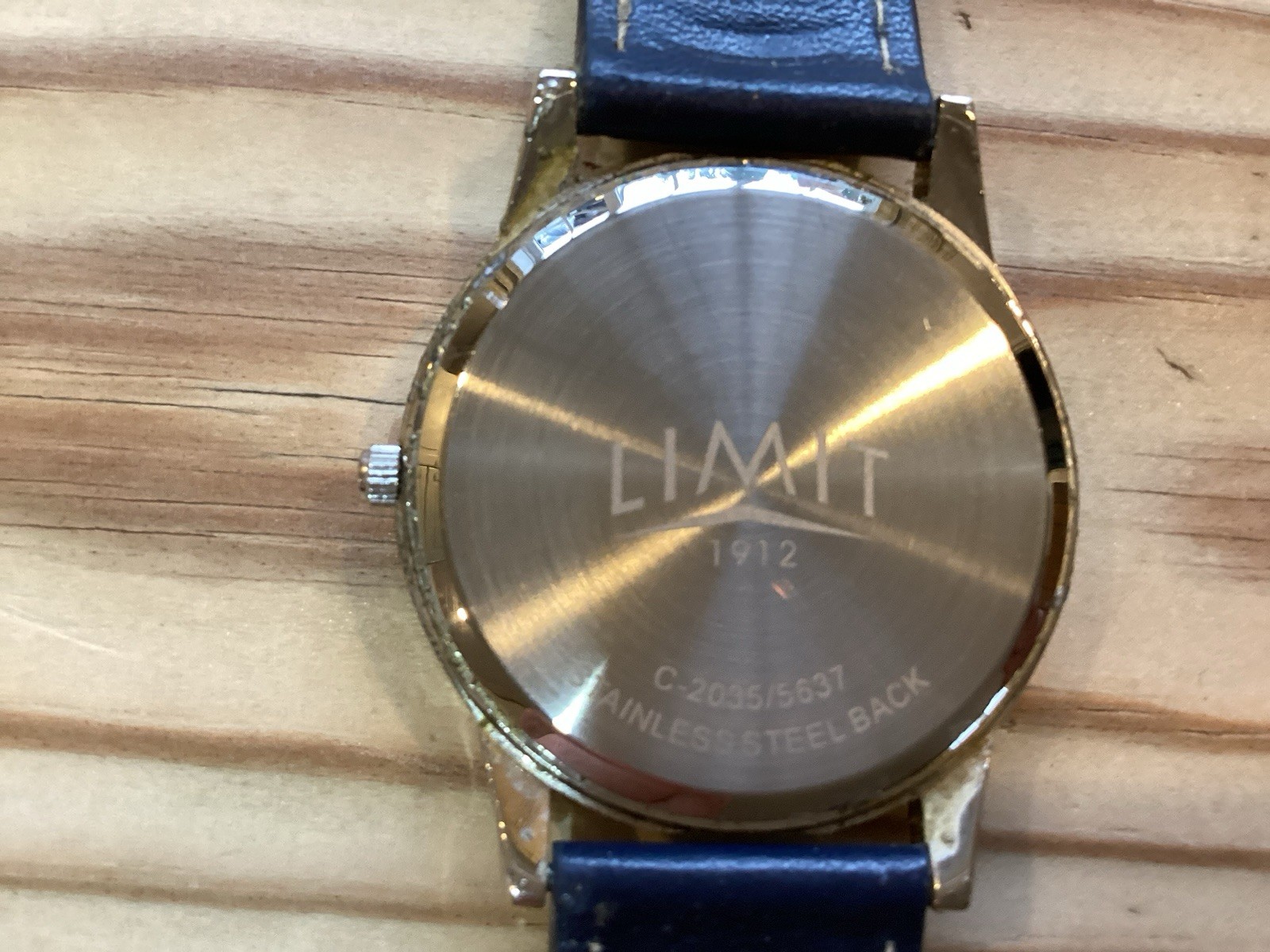 Blue Dial And Leather Blue Strap LIMIT Watch 1912…excellent Timekeeper !
