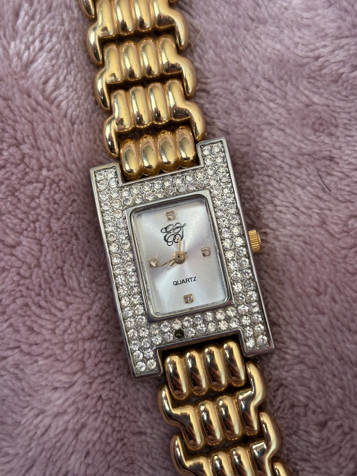 Elizabeth Taylor Women’s Watch Bracelet White Dial Gold Tone Untested