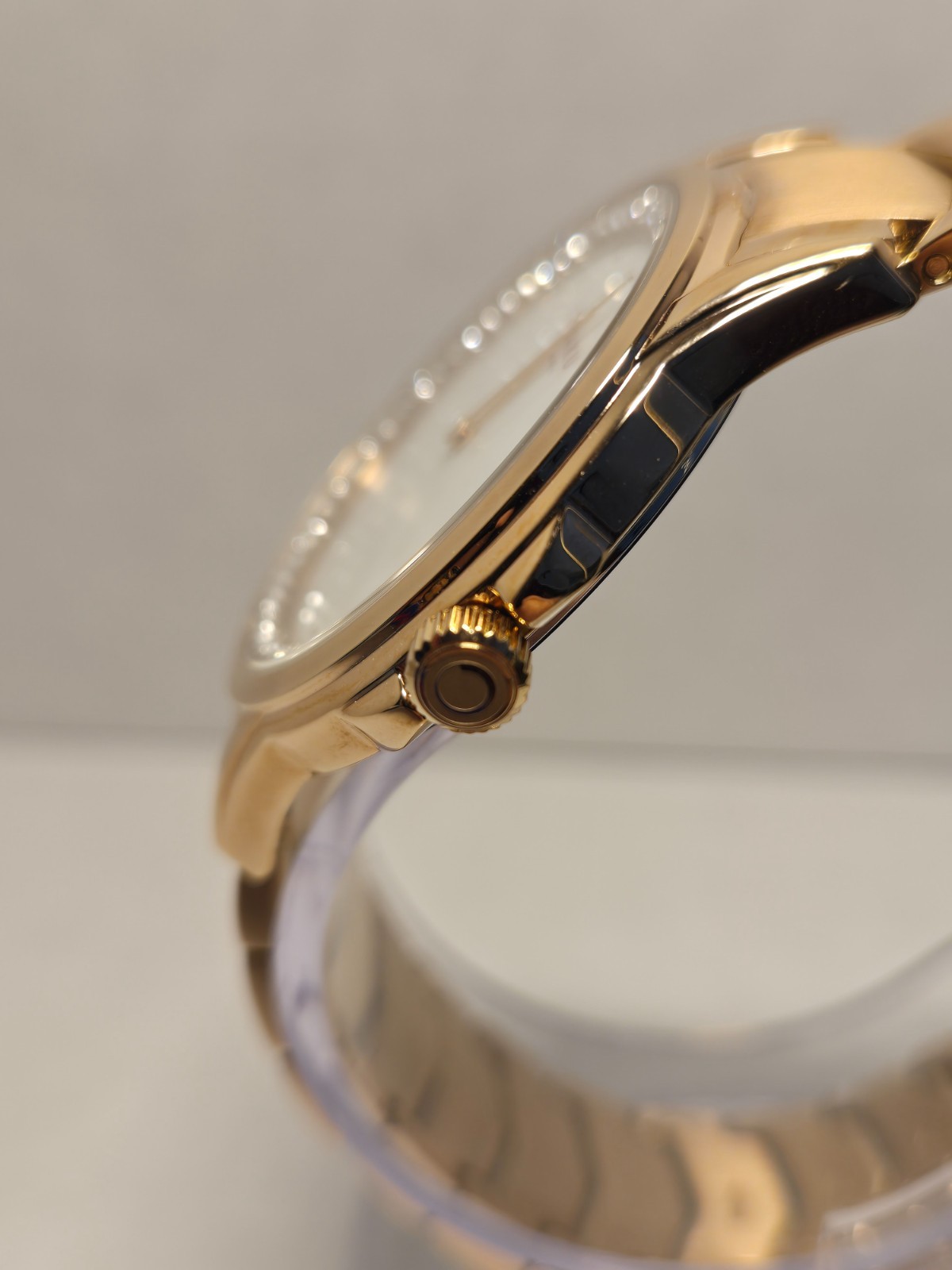 Obaku-Denmark Jasmin-Fuchsia Steel Rose Gold w/ Mother of Pearl Dial 35mm New!