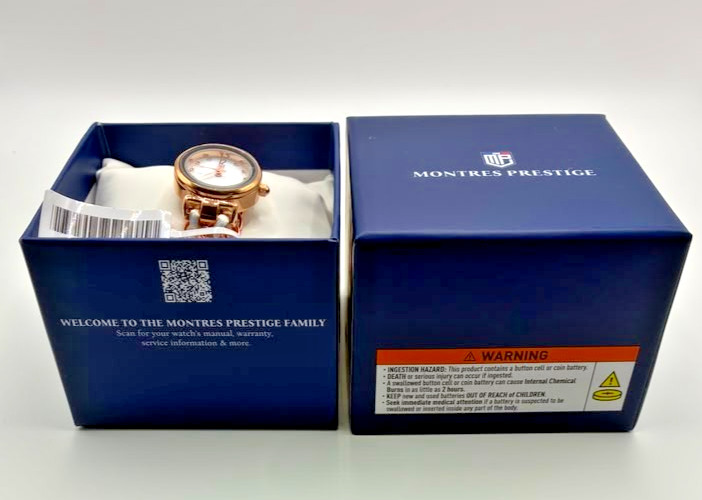 Montres Prestige Women’s Watch. 25mm. 30m. Quartz. White.