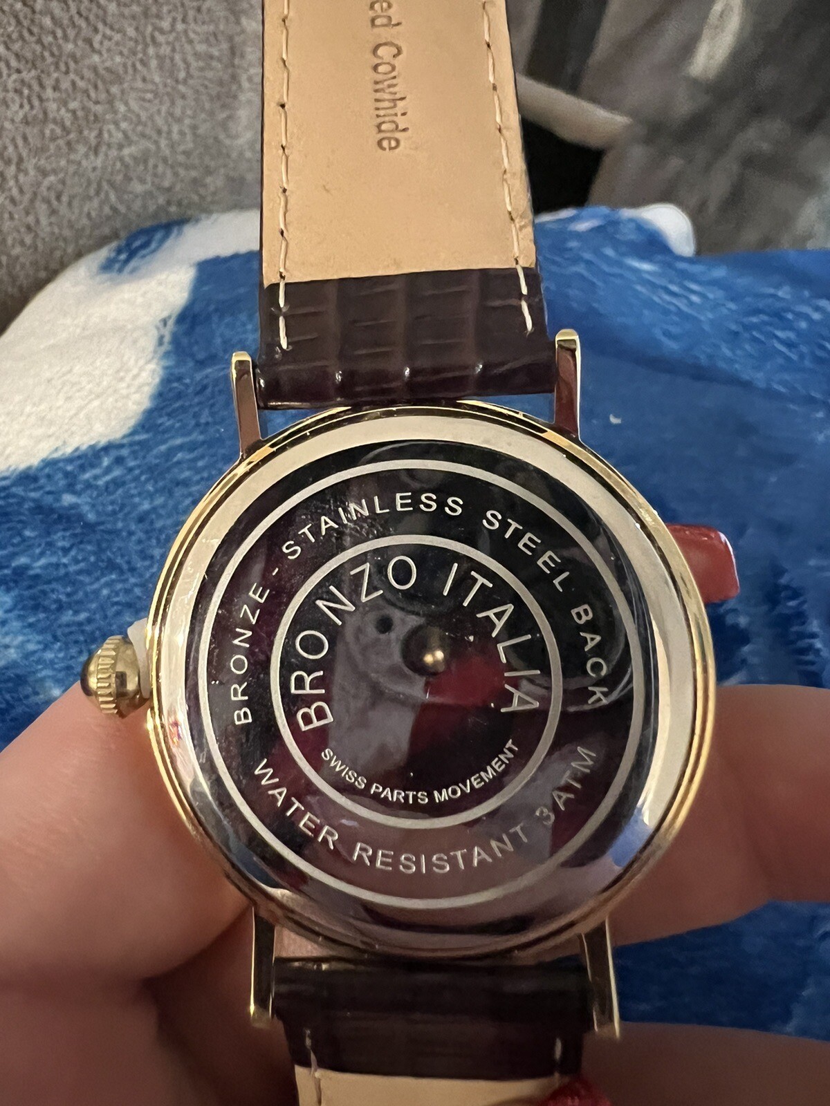 Bronzo Italia – Bronze, Stainless Steel – Turquoise Watch (Needs Battery) #8412