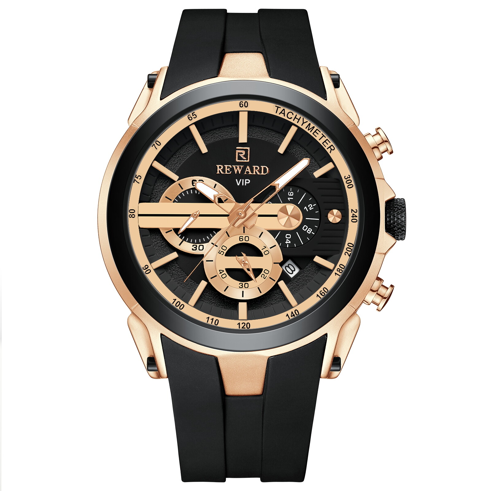 REWARD Men’s Multifunction Chronograph Calendar Luminous Waterproof Quartz Watch