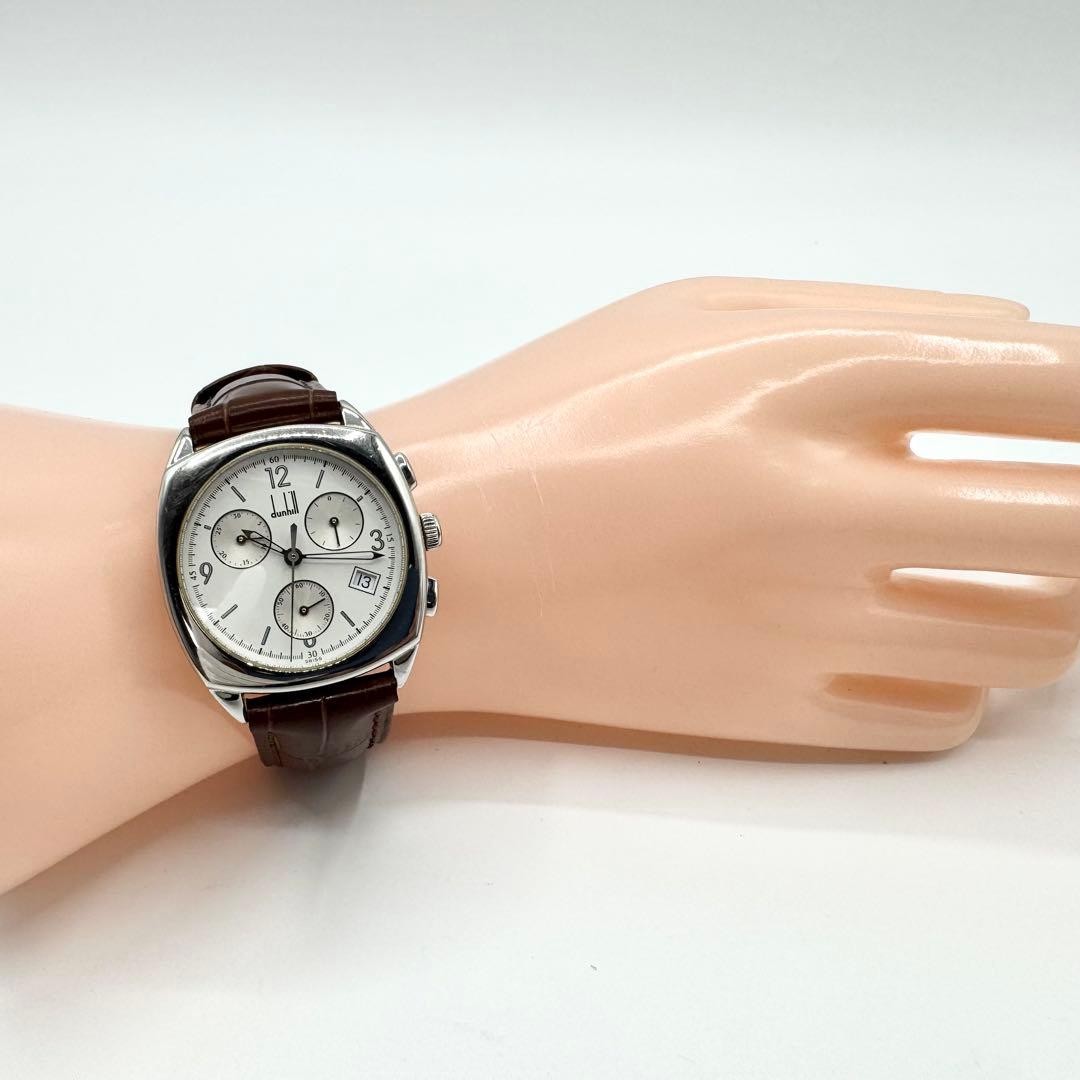 Dunhill Cityscape Chronograph Date White Dial Quartz Watch 14-19.5cm