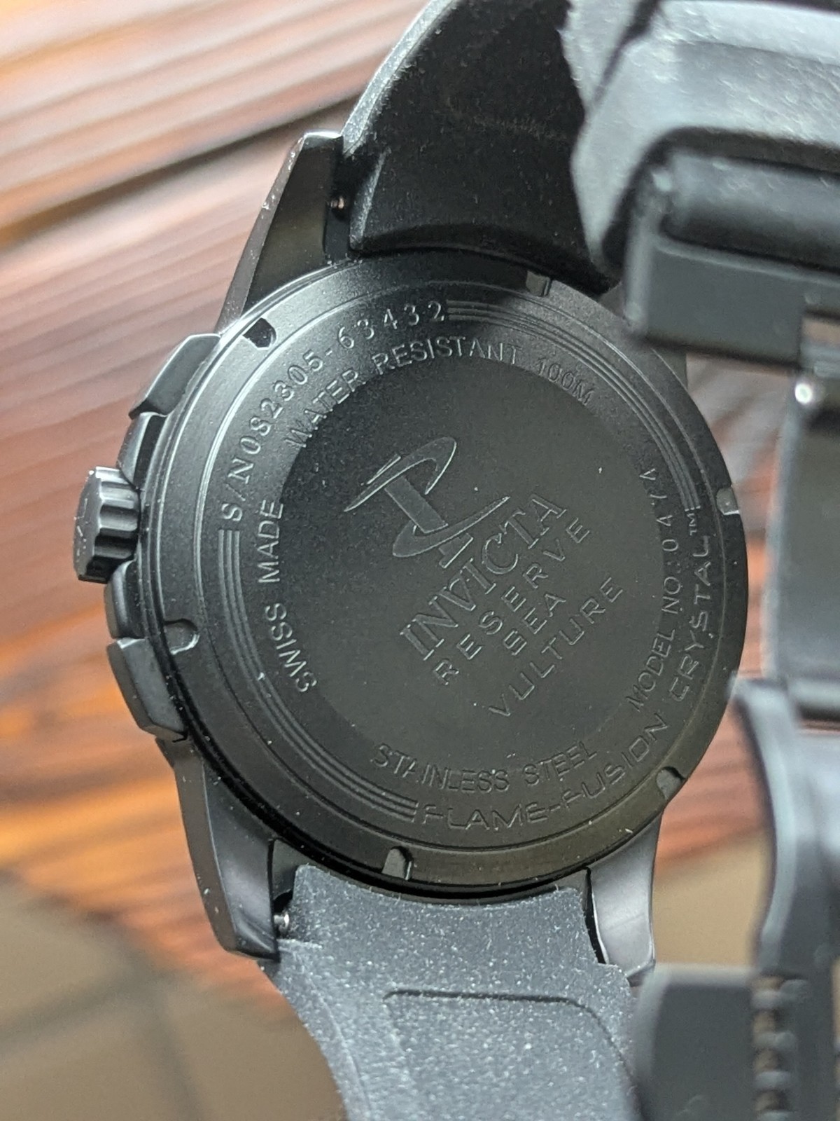 Rare Invicta UNWORN Swiss Made Sea Vulture Chrono AR Coating Phantom All Black