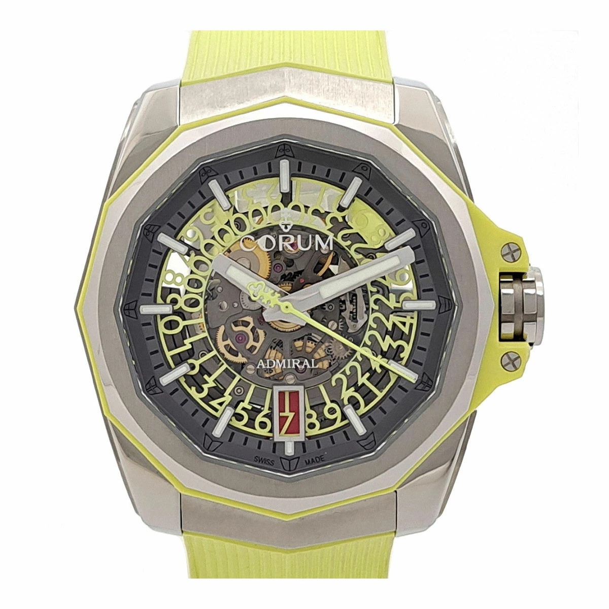 Corum Admiral’s Cup Skeleton 082.401.04 / F375 FH54 Stainless Steel 45mm #TSW793