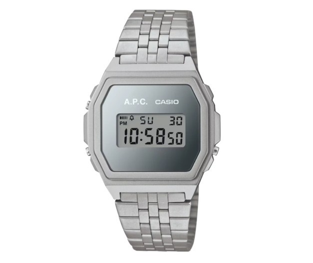 Casio x A.P.C. A1000ACD-7 Limited Edition Stainless Steel Watch