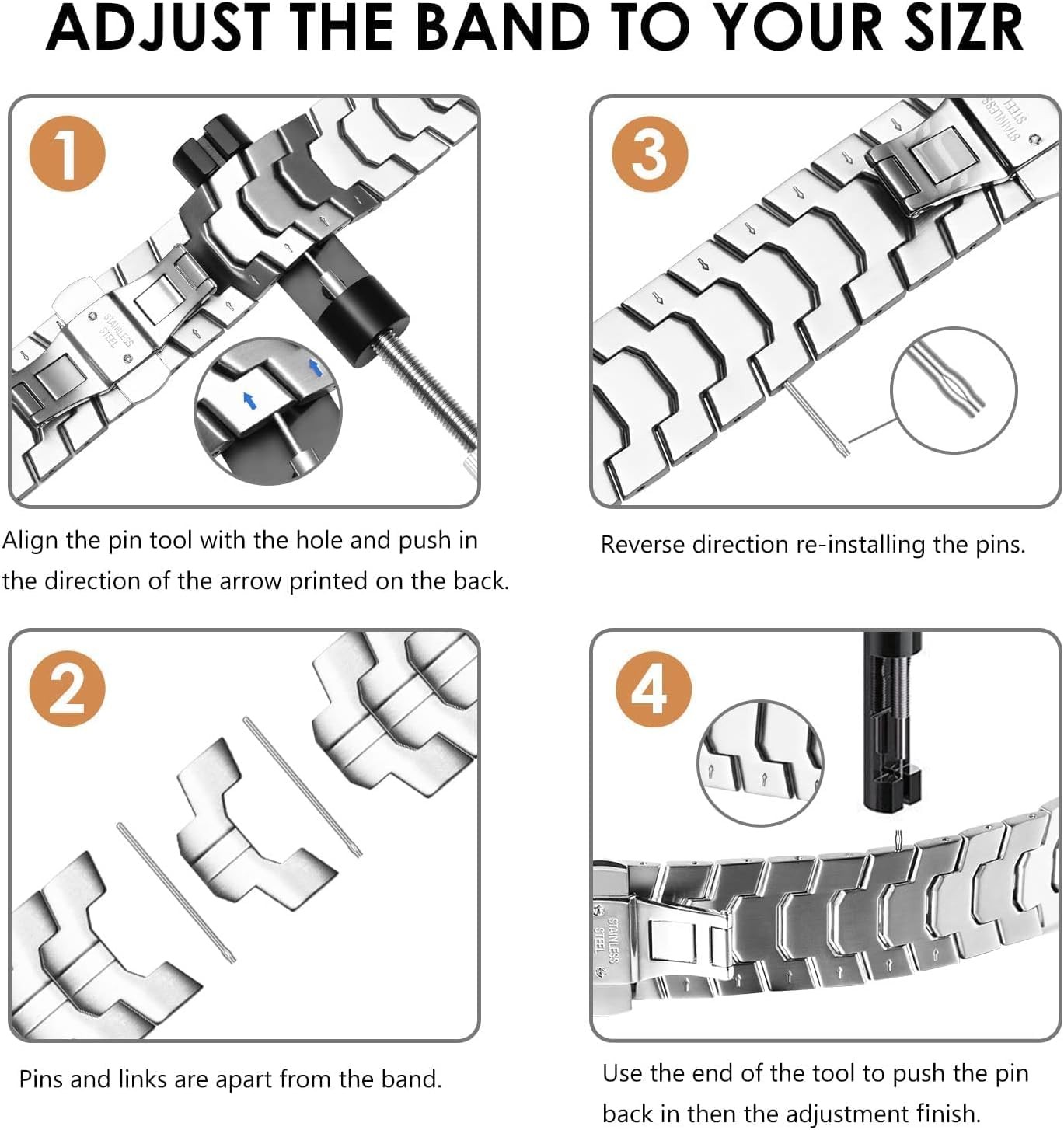 WONJOY Titanium Band Compatible with Samsung Galaxy Watch 7 Ultra 47mm Men Metal