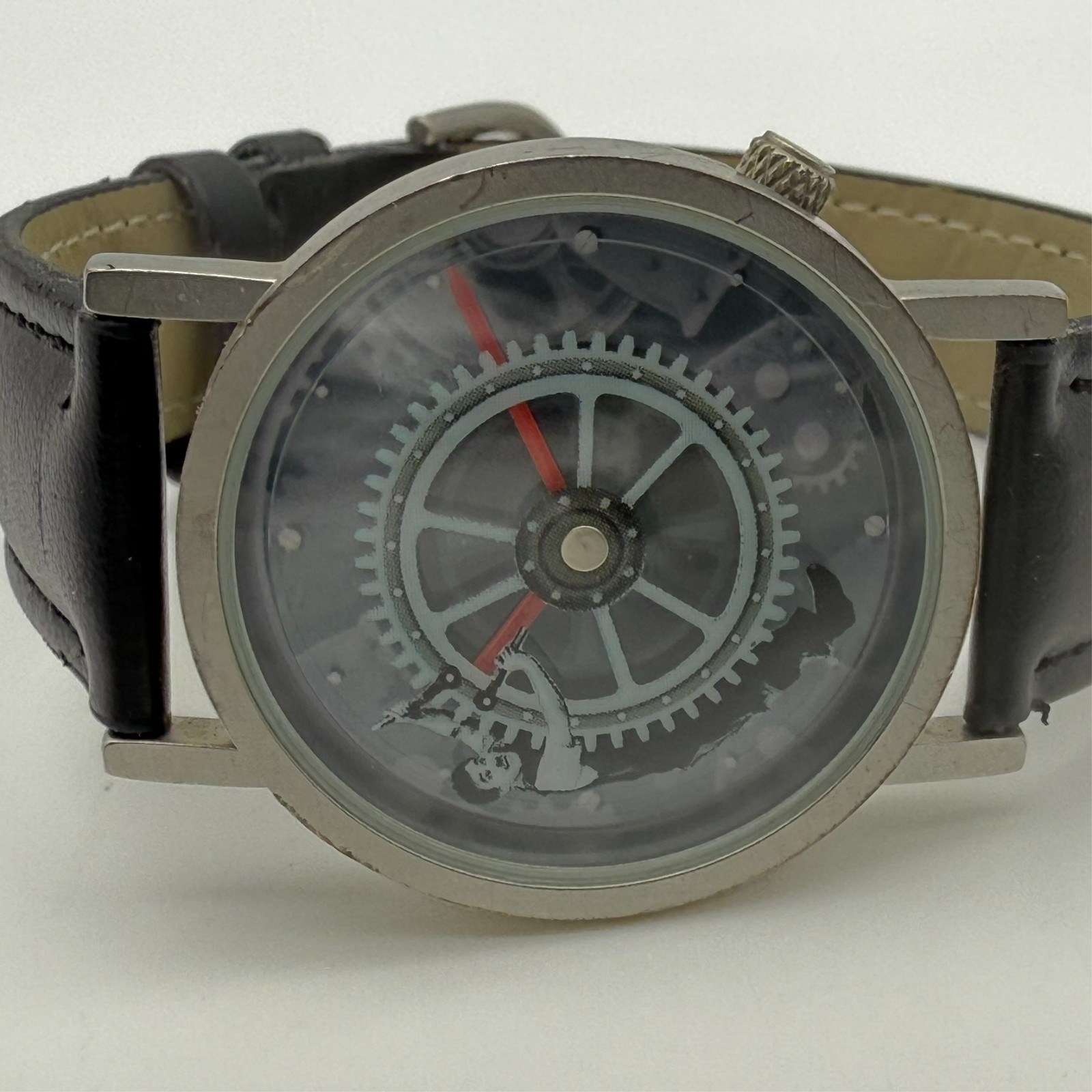 Charlie Chaplin TEMPUS FUGIT Modern Times Unisex Analog 33mm Watch, Black Band