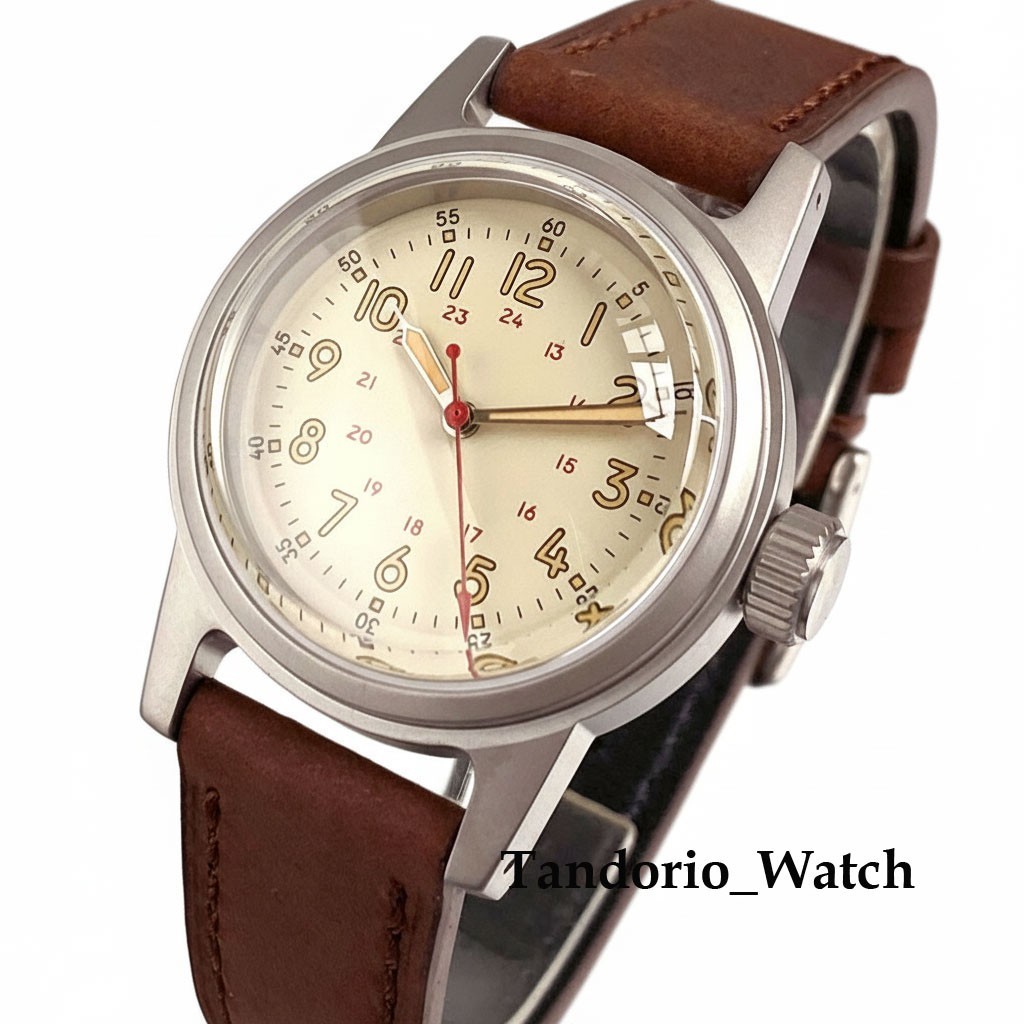 36mm Classic Retro Watch For Japan NH35 PT5000 Miyota 8215 Mechanical Watches