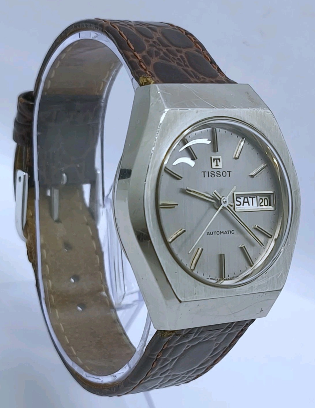 Vtg 1970s Tissot Automatic Ref 66.516 Cal 2780 Steel Cased 36mm Gents Watch