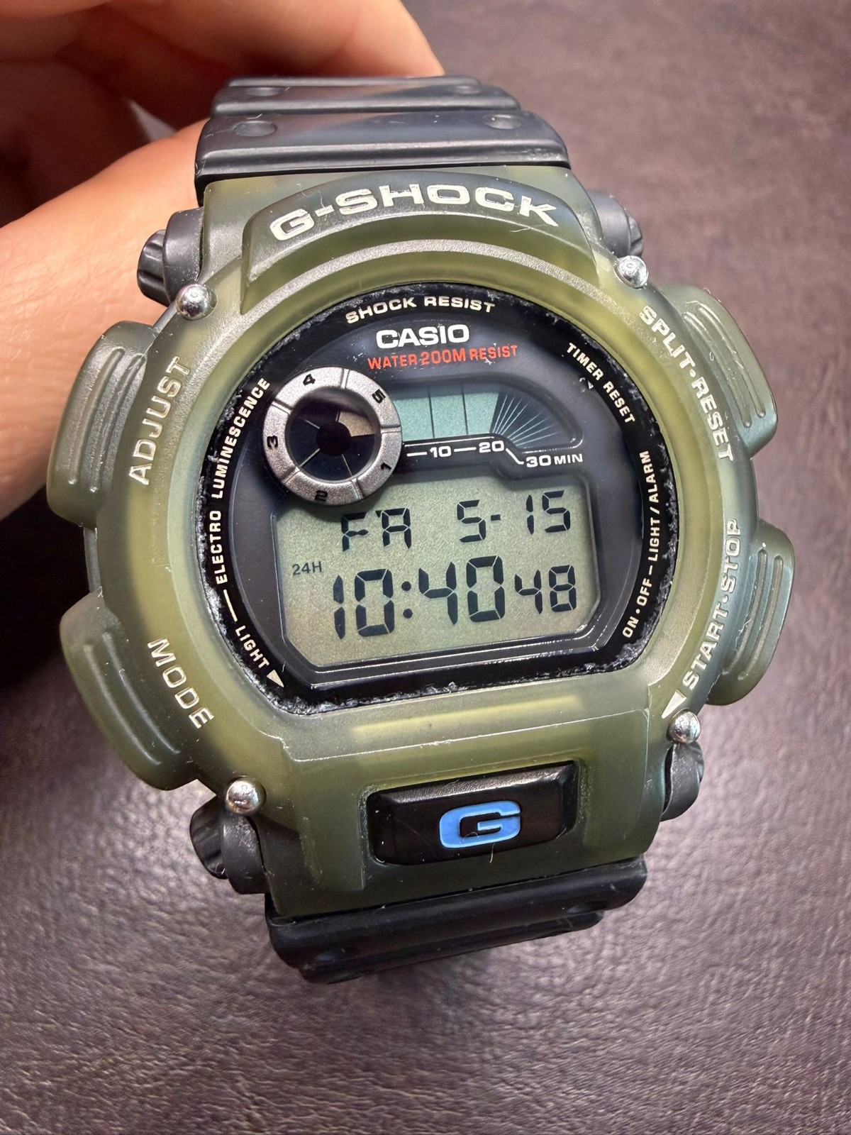 CASIO G-Shock DW-9000 – Vintage Military Digital Watch (46mm) – Working