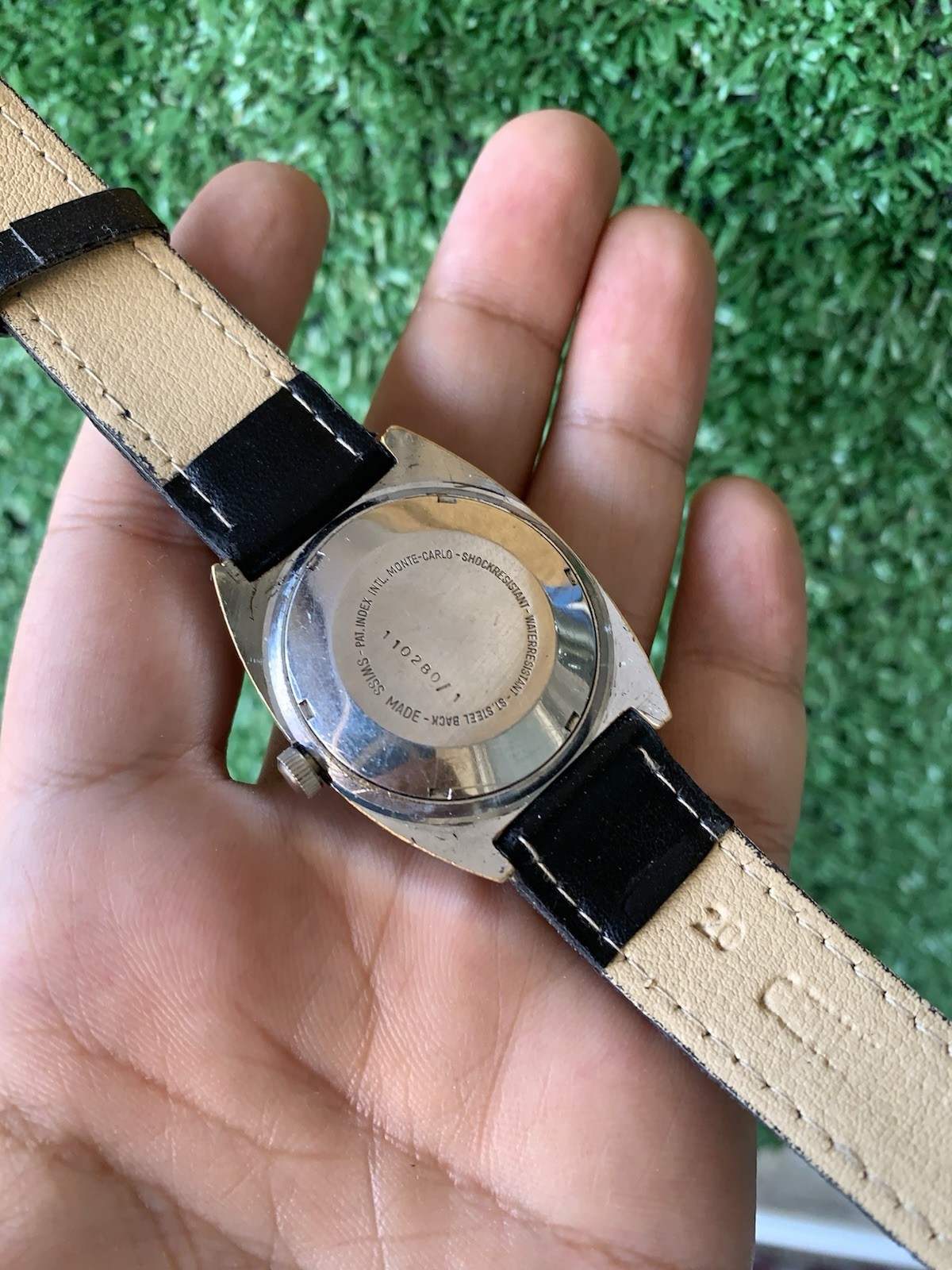 Dalil Special Automatic Islamic Compass Vintage Watch Swiss Made Date 34mm Men