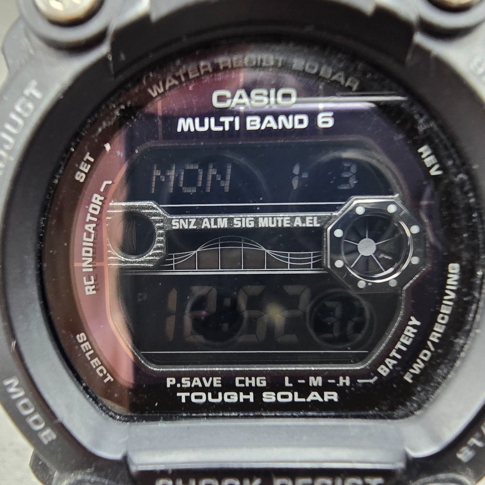 Casio G-Shock GW-7900B Watch Men 50mm Digital Black Tone Alarm Chrono Solar Runs