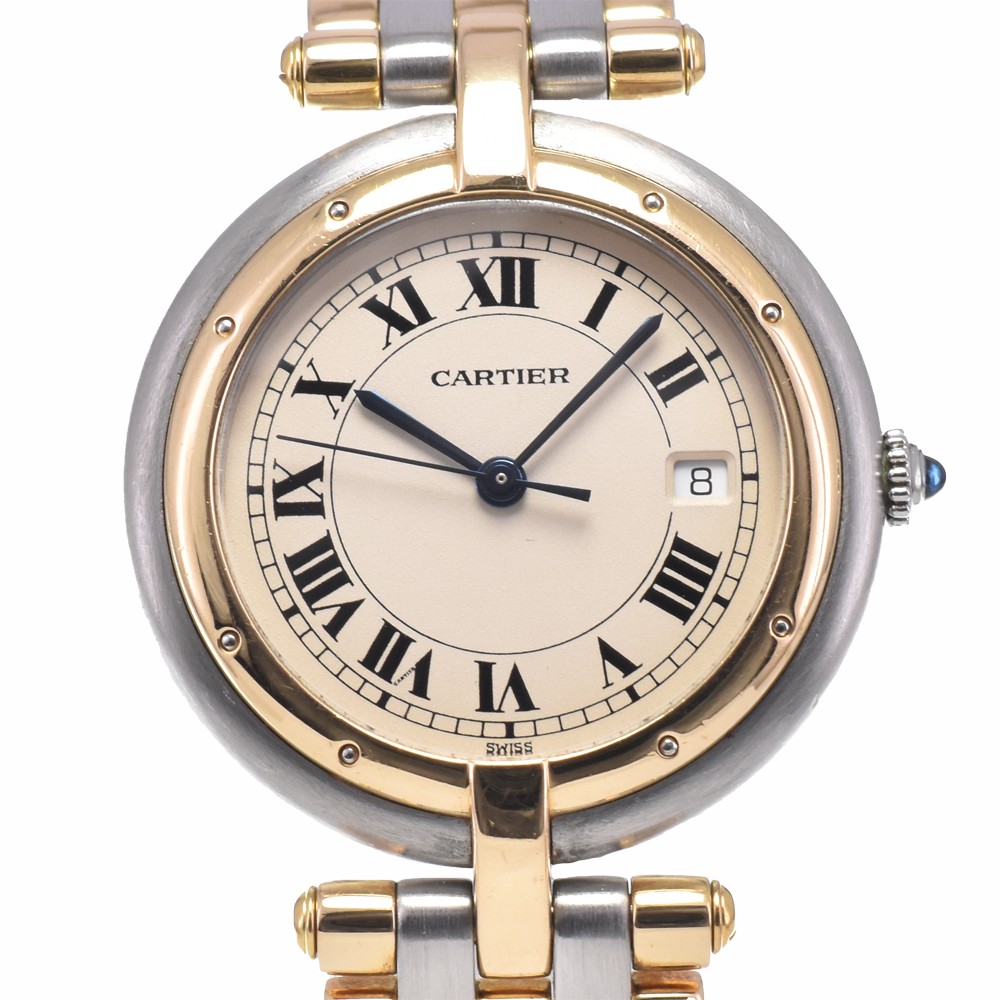 CARTIER PANTHERE Vendome LM 183964 SS/K18YG Quartz Unisex Watch P#147956