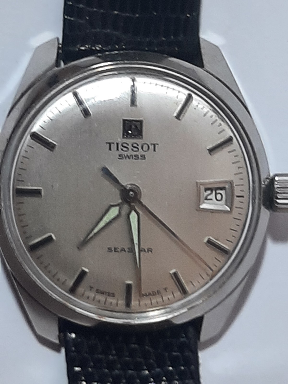 TISSOT SEASTAR MANUAL 1970s. STAINLESS STEEL CASE. SCREW CASE. Mov. Cal. 782-1