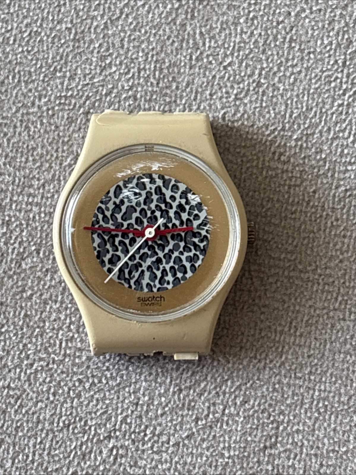Swatch Watch Women 1985 Great Condition Working Vintage Rare No Straps