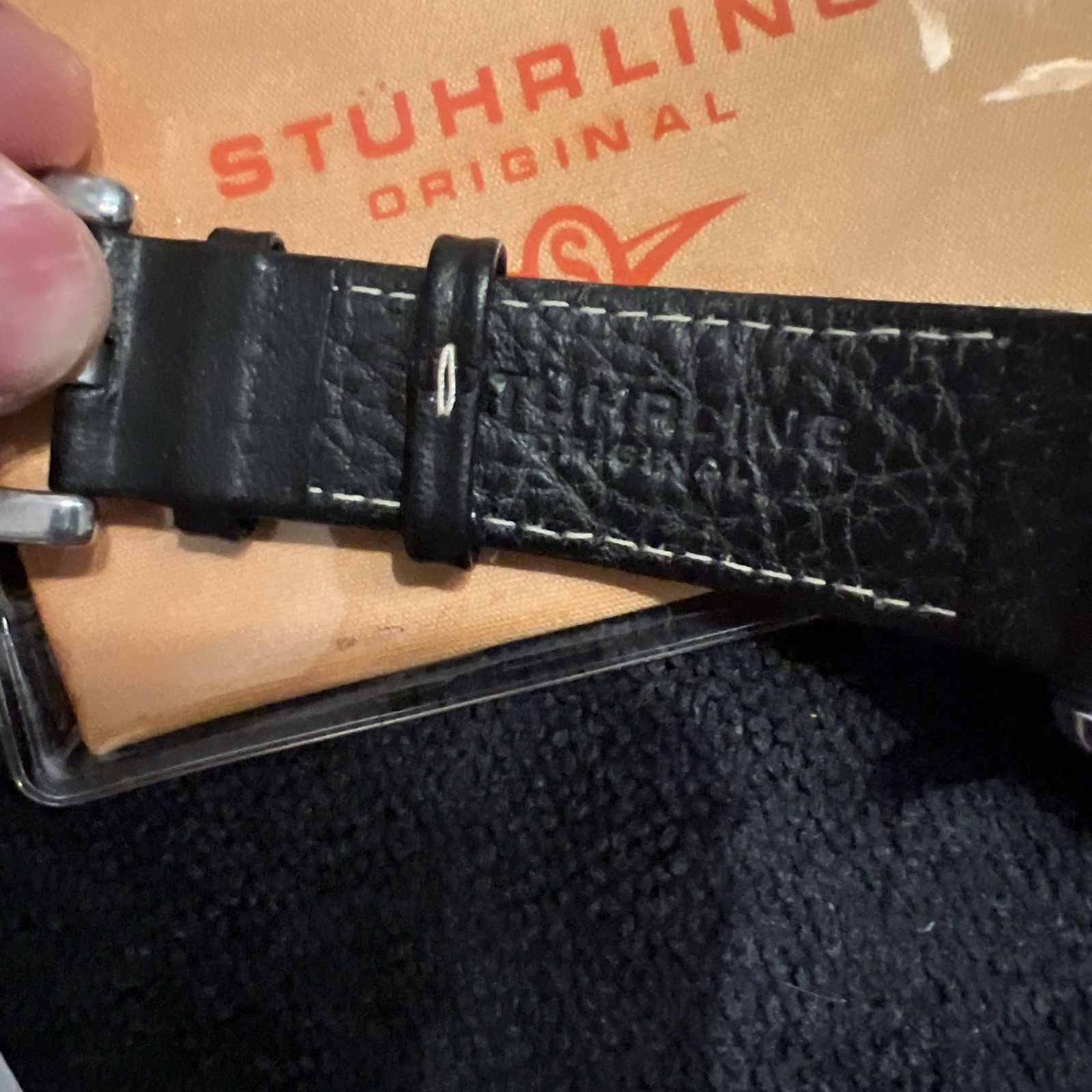 Stuhrling Original Mens Watch Alpine 4AT Automatic ST-90089 20 Jewels Leather