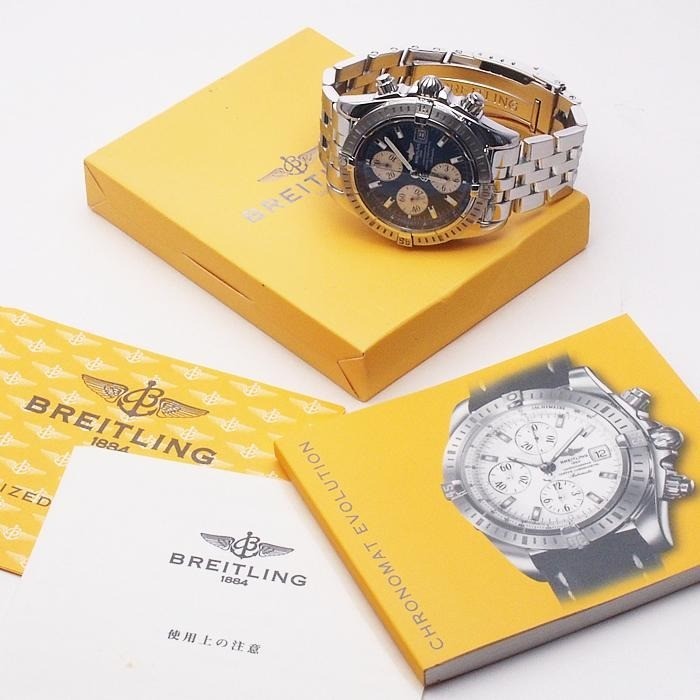 BREITLING Chronomat Evolution A156C45PA SS Steel Blue 43mm Automatic Men’s Watch