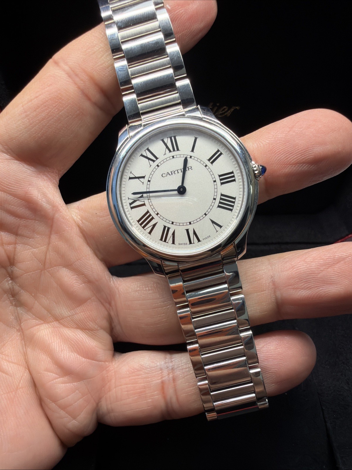 Cartier Ronde 36mm Stainless Steel Watch WSRN0034