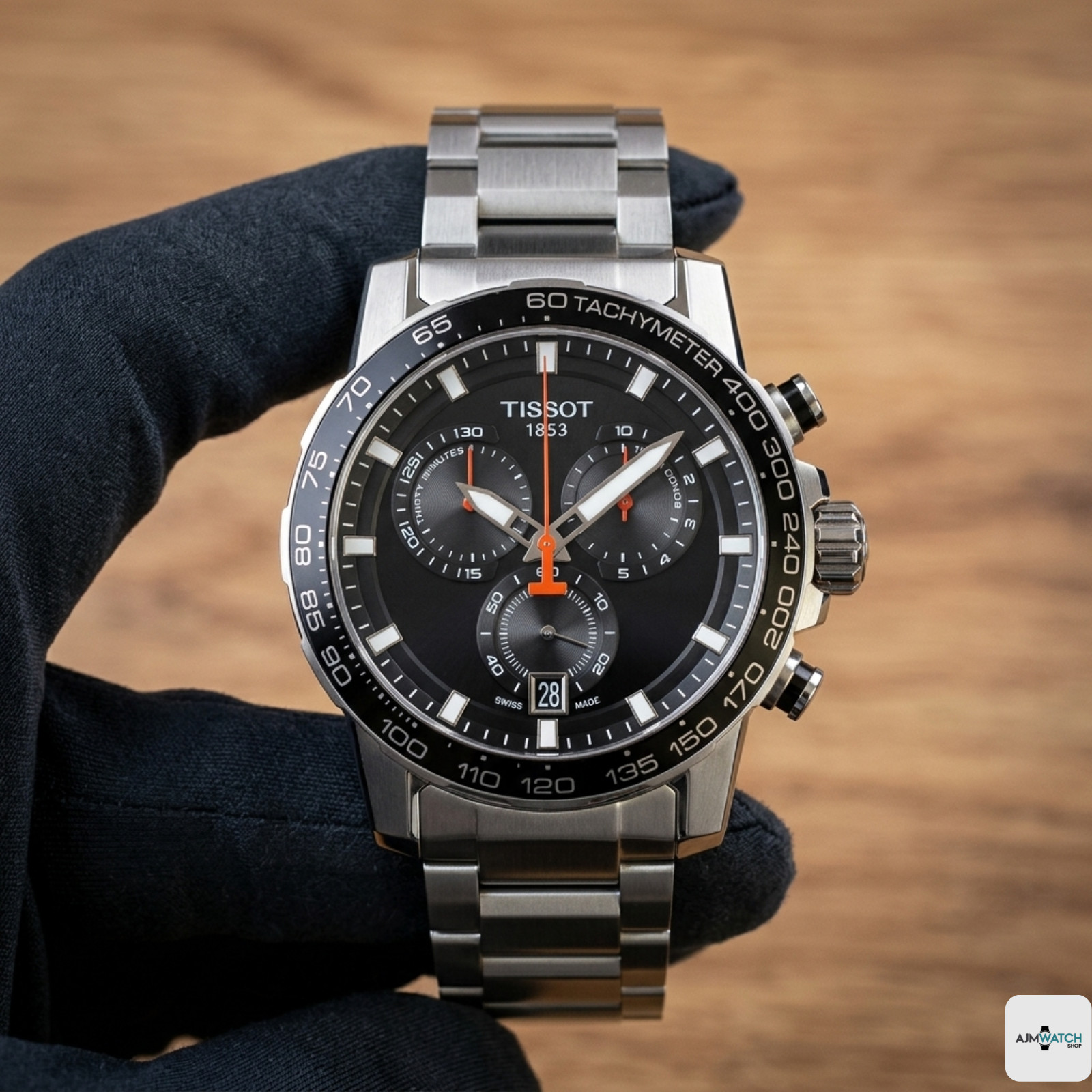 Tissot Supersport Chrono Quartz Men’s Watch T125.617.11.051.00 Black Dial 45.5mm