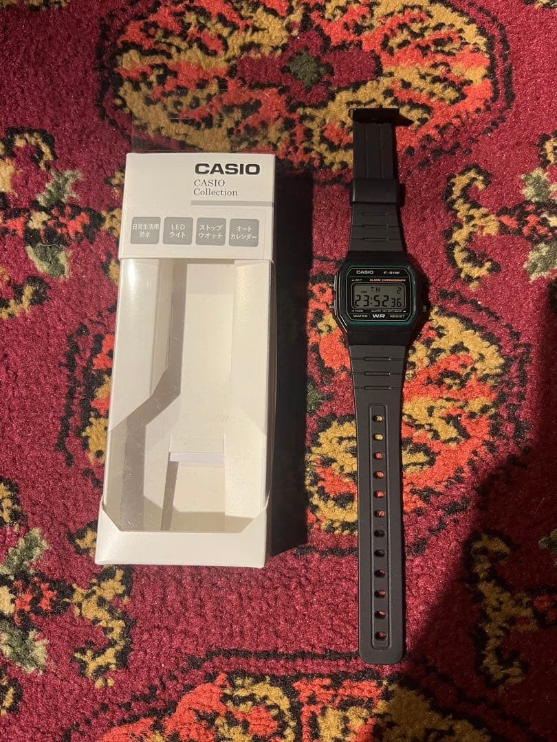 Cheap Casio Chip Kashi F 91W 3JH Green Watch