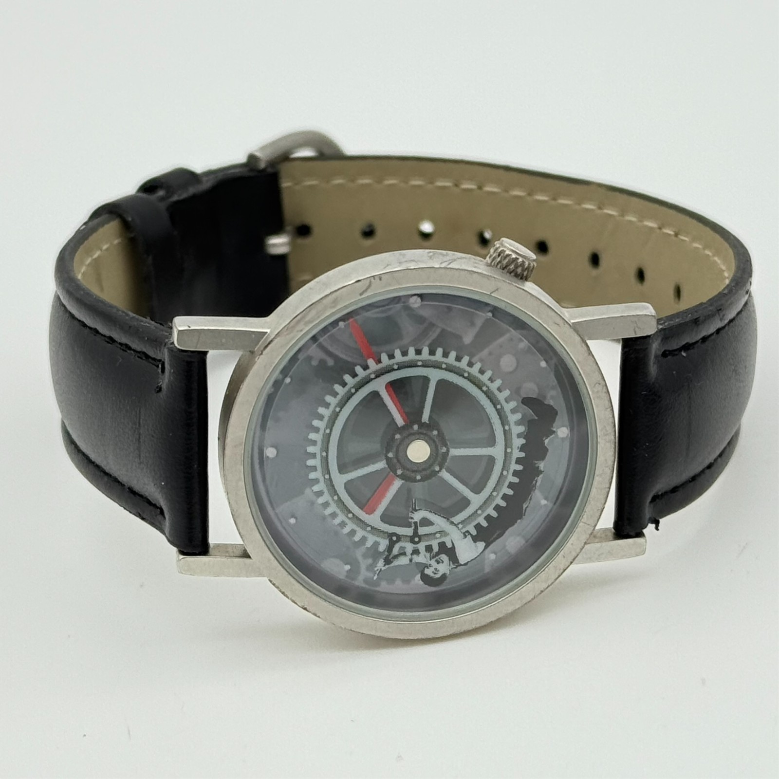Charlie Chaplin TEMPUS FUGIT Modern Times Unisex Analog 33mm Watch, Black Band