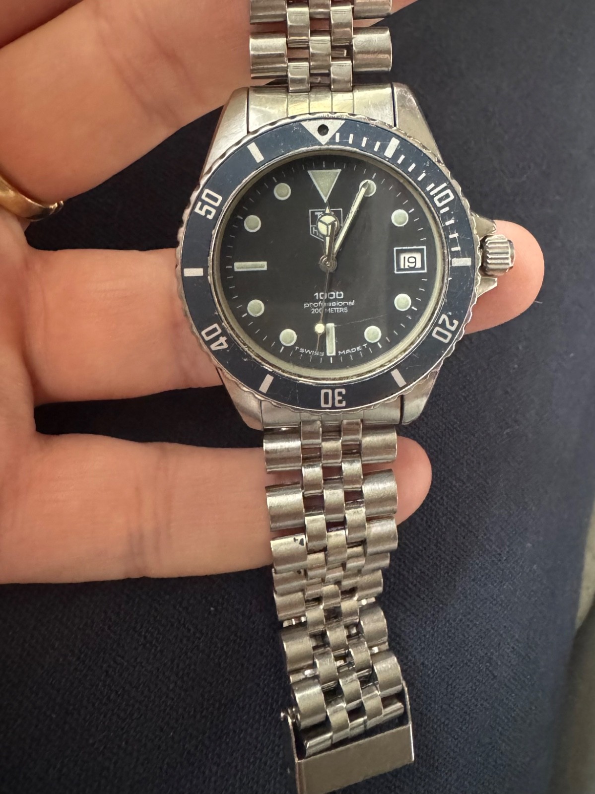 TAG Heuer 1000 Men’s Black Watch – 980.013N