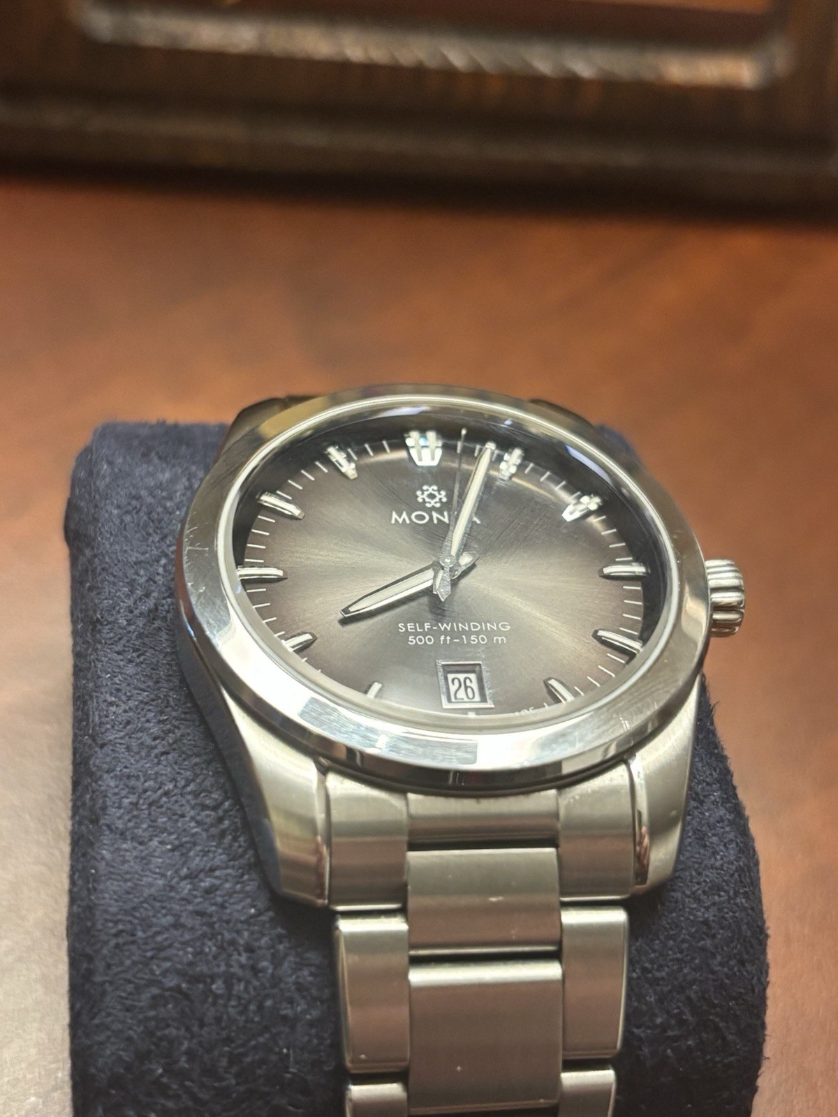 Monta Noble Anthracite Dial – Stainless Steel Bracelet – Great Condition!