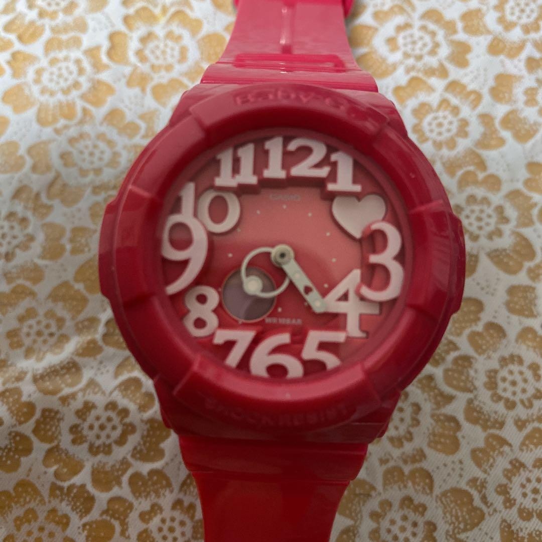Casio Baby-G BGA-130 Analog-Digital Watch, Pink, Used