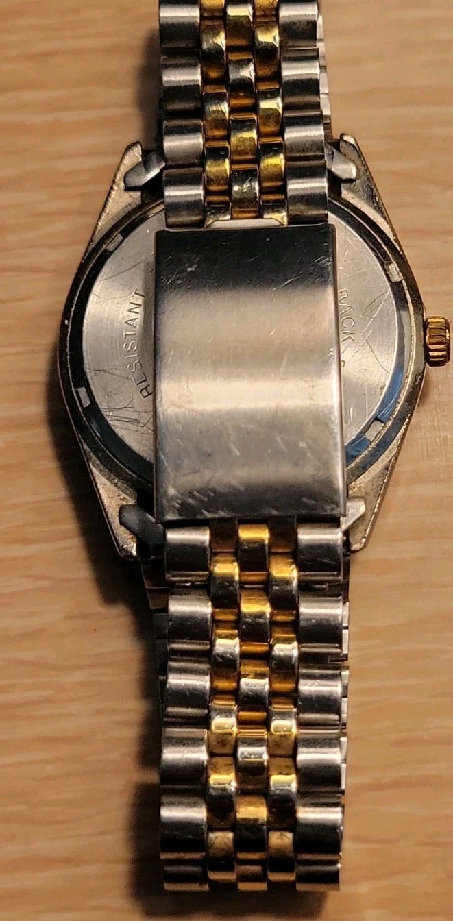 RARE Vintage Dr. Roy Plunkett Discovered Teflon Sweeda Analog Date Watch-Works